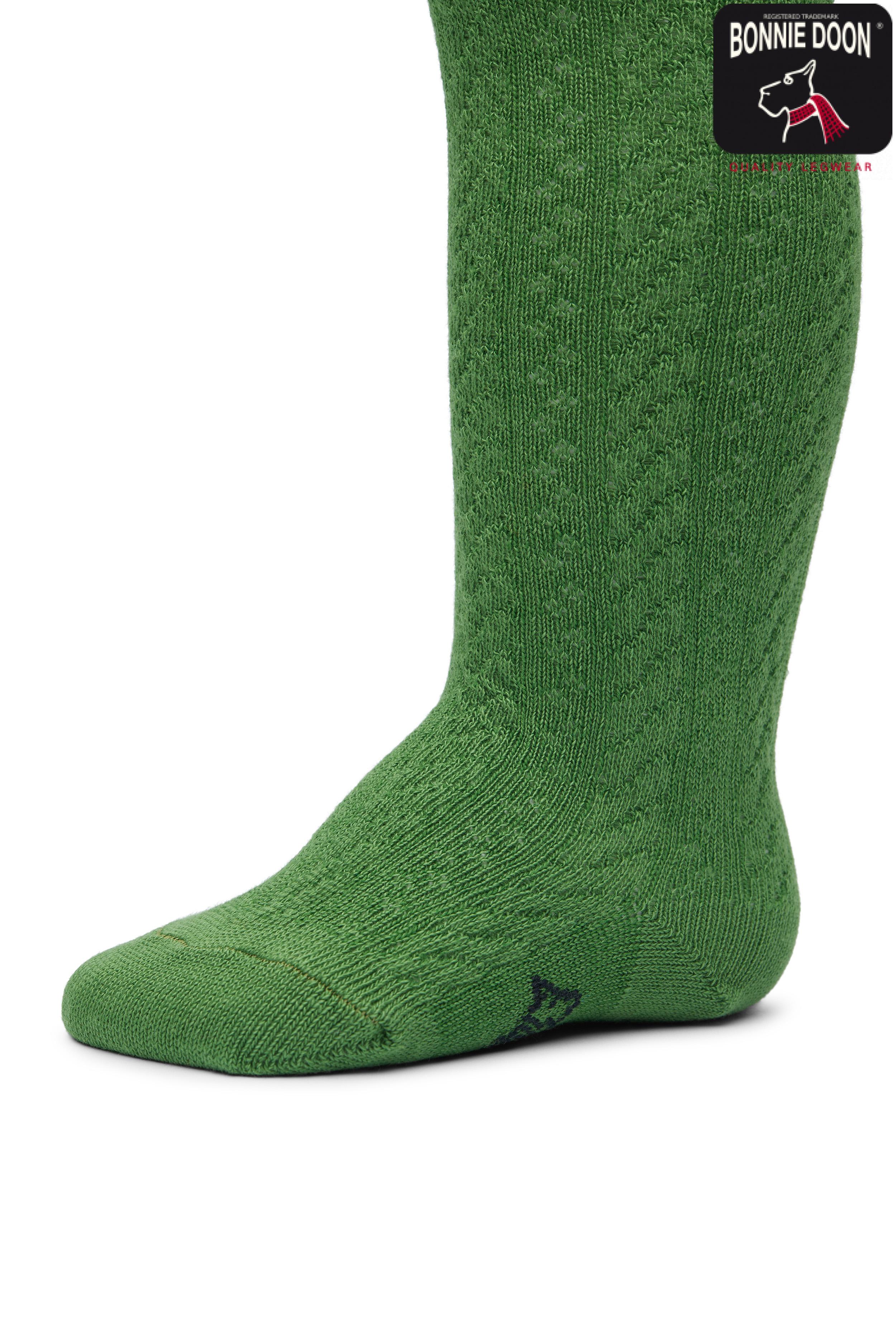 Cable tights Organic Loden frost