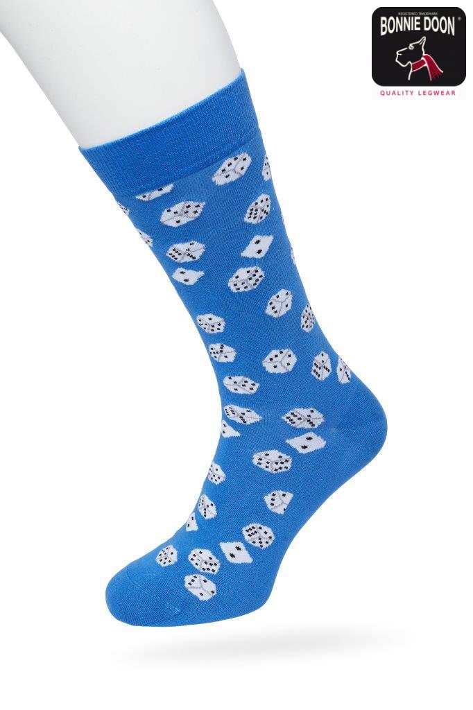 Dice Sock Strong blue