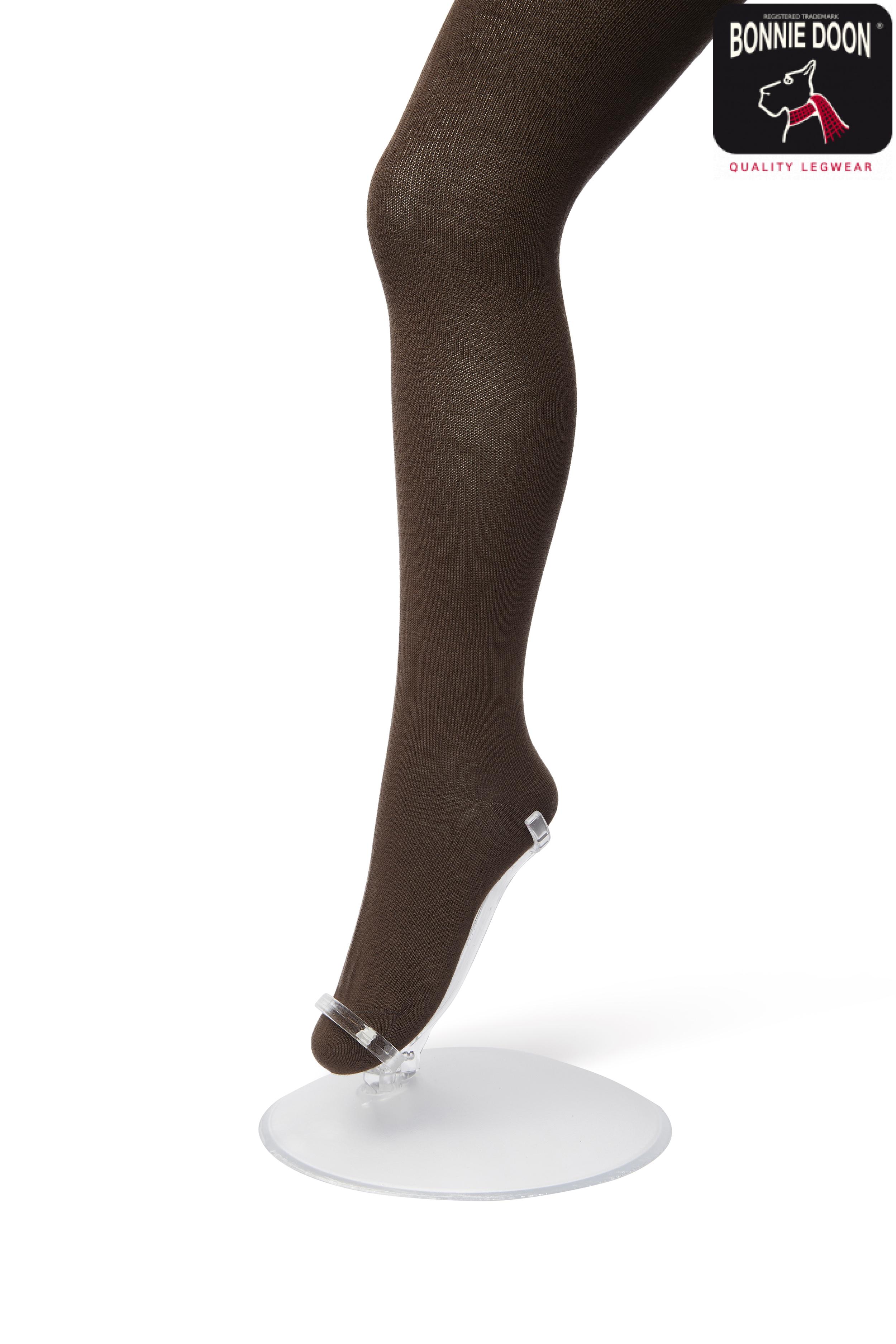 Bio Cotton tights Dark brown