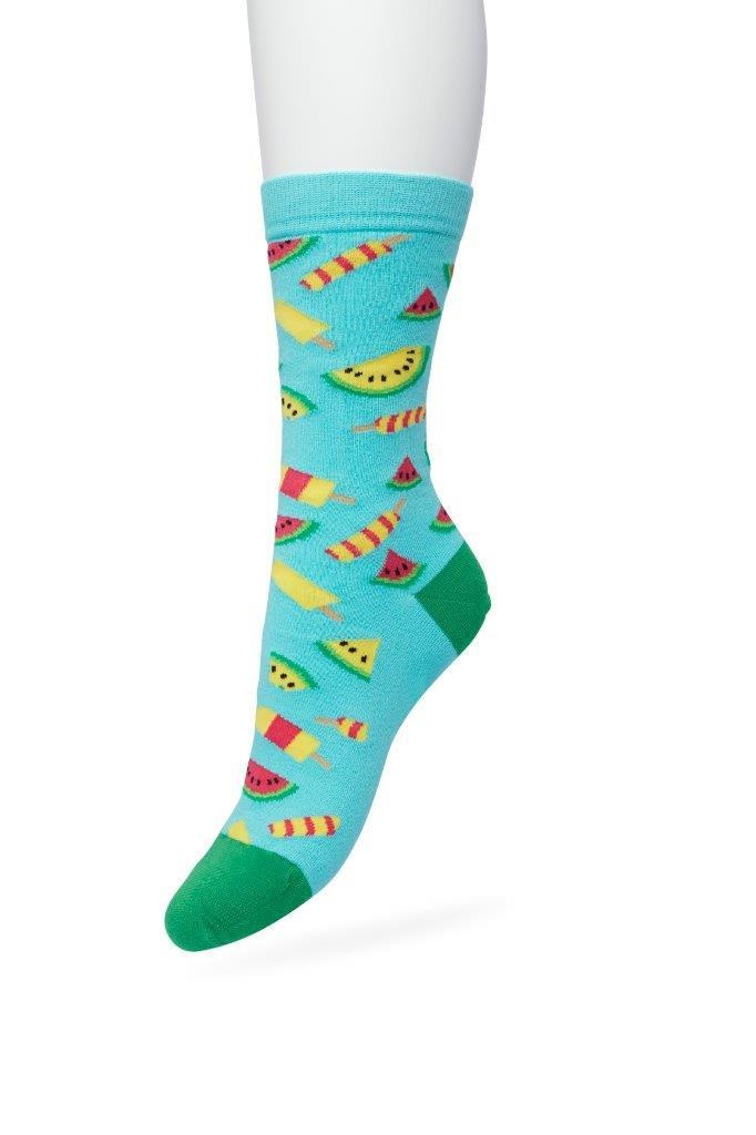 Watermelon Sock Aruba blue