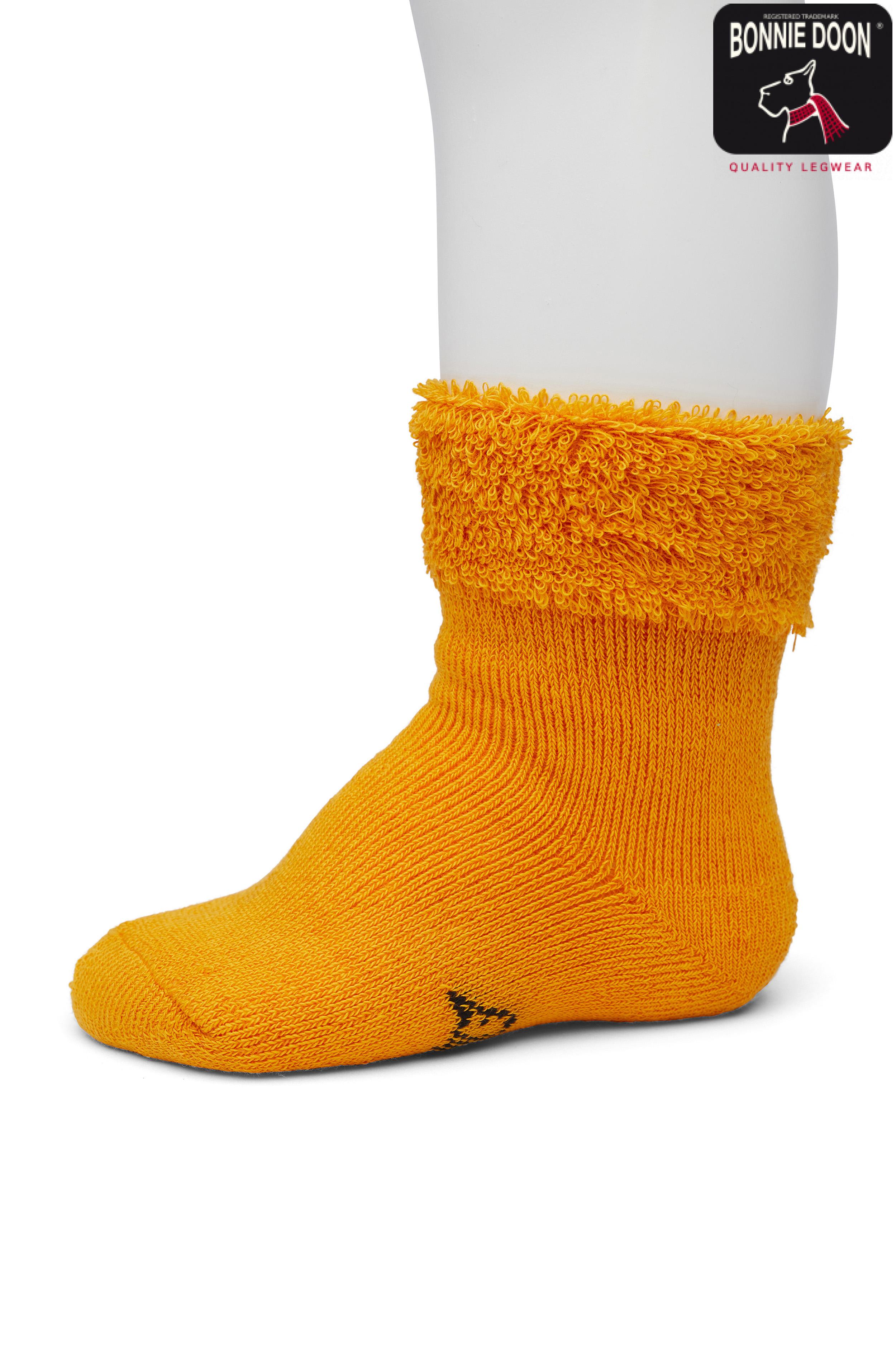 Cuffed Terry Bootie Organic Flame orange