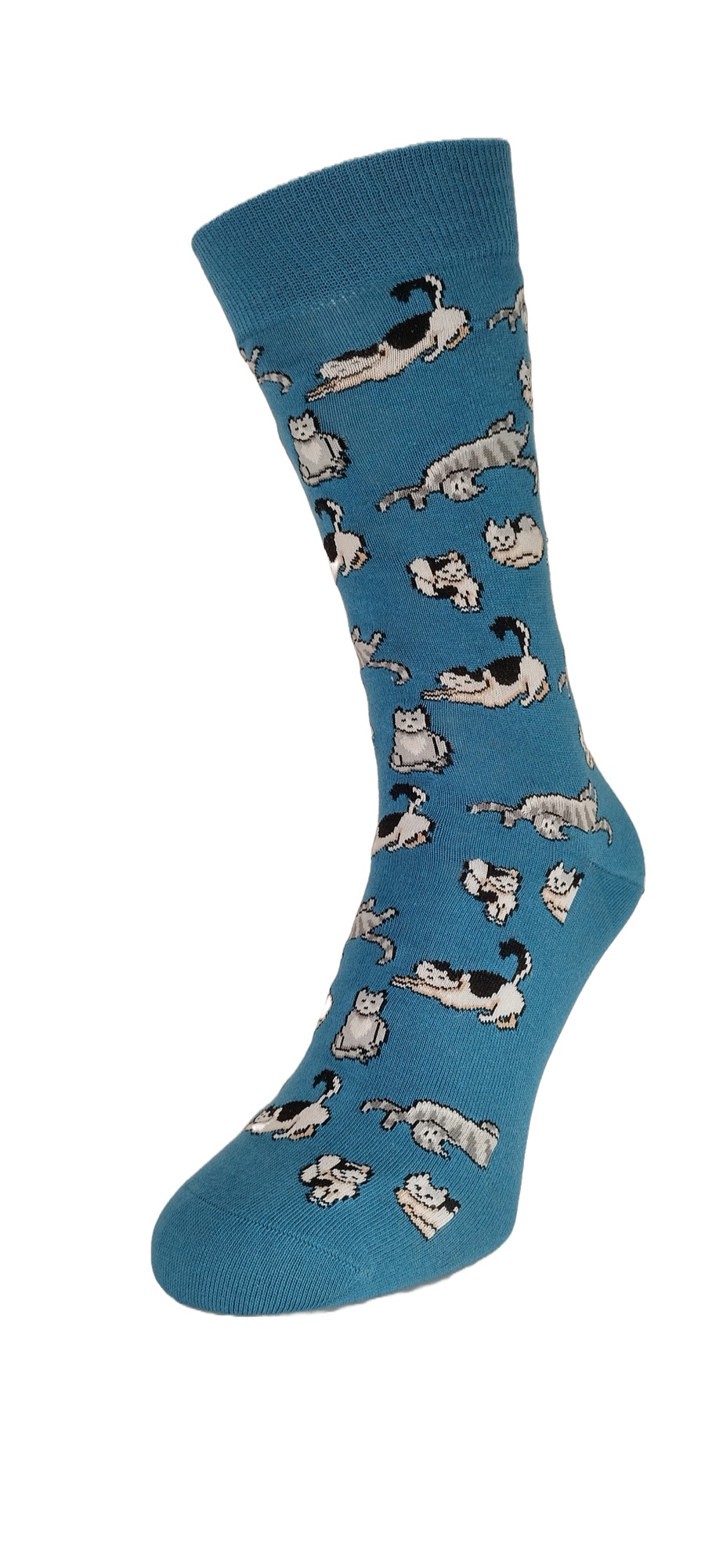 Cute Cats Sock Arctic Blue