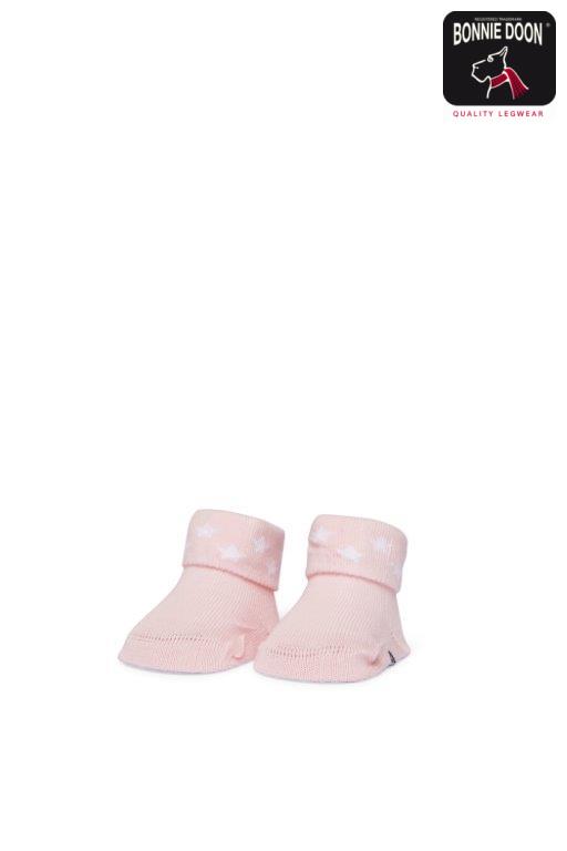 Newborn Stars sock Organic Pink salt