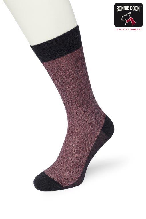 Diamond sock Navy mesa rosa