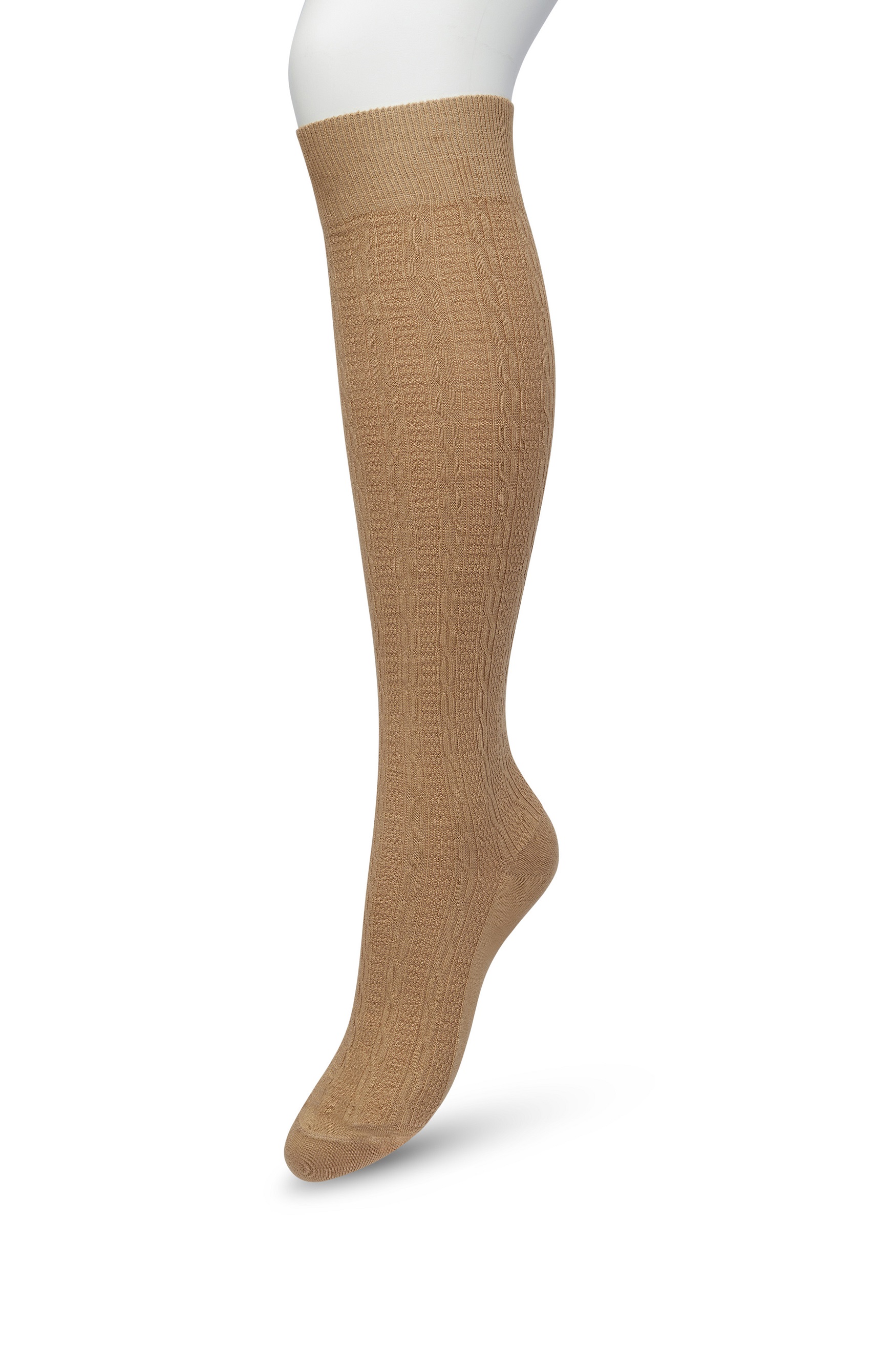 Classic Cable knee high Macaroon