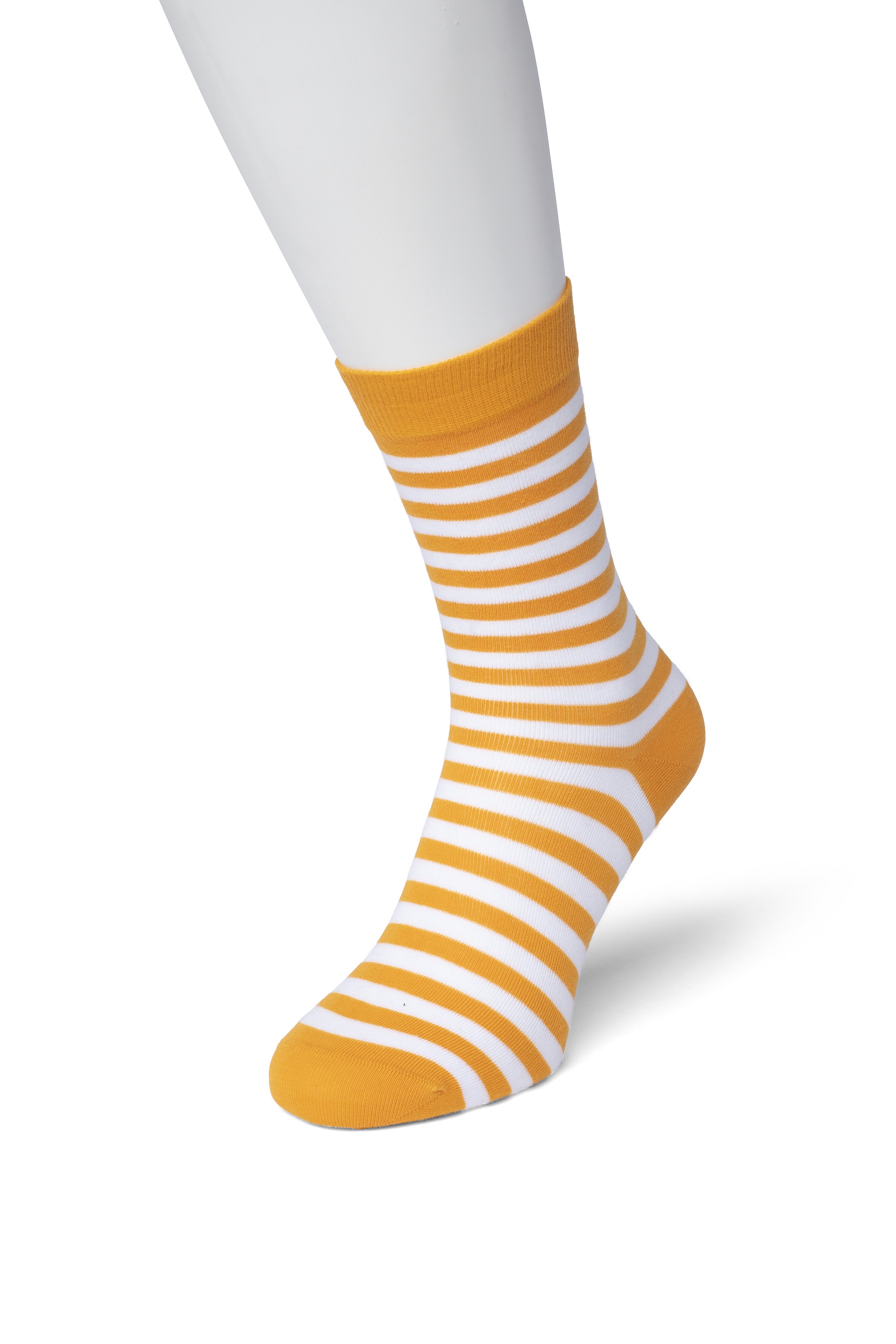 Basic Stripe Sock Soft orange