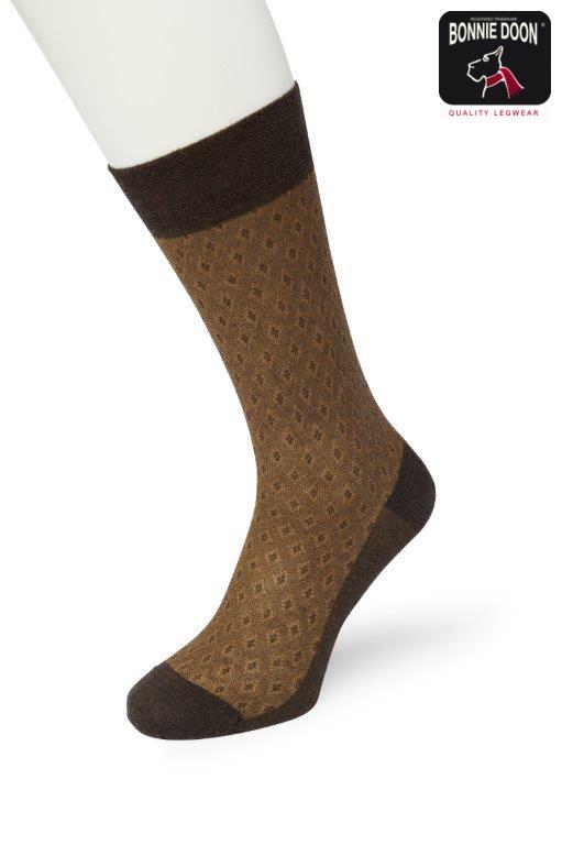 Diamond sock Sand brown