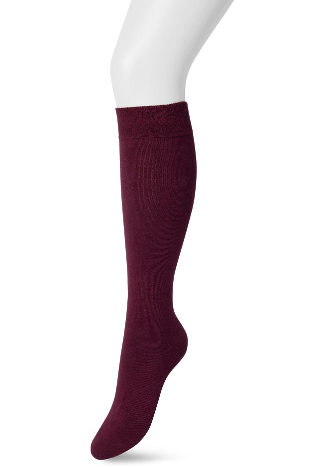 Cotton Knee-High Wine