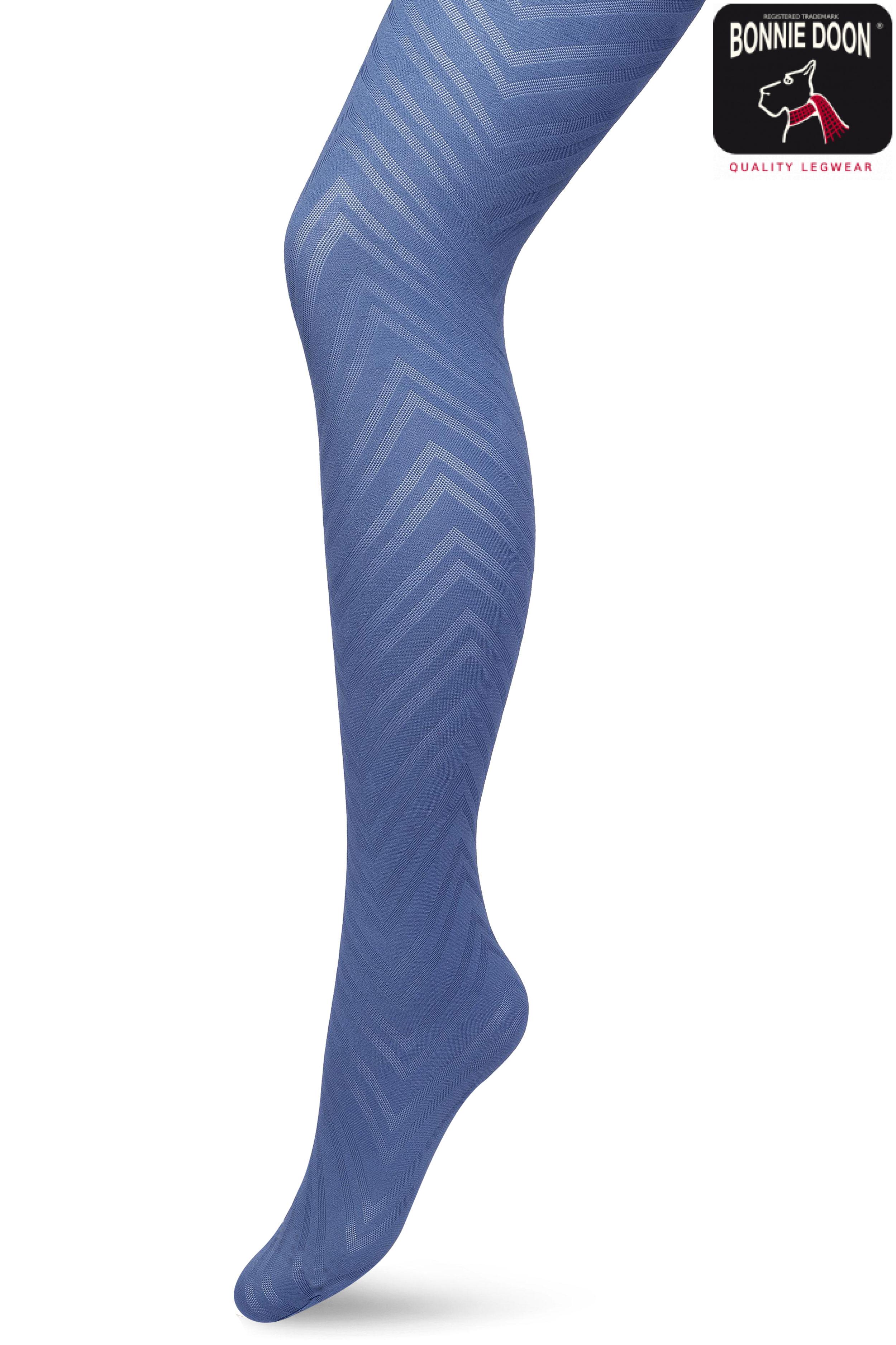Zigzag tights Blue ashes