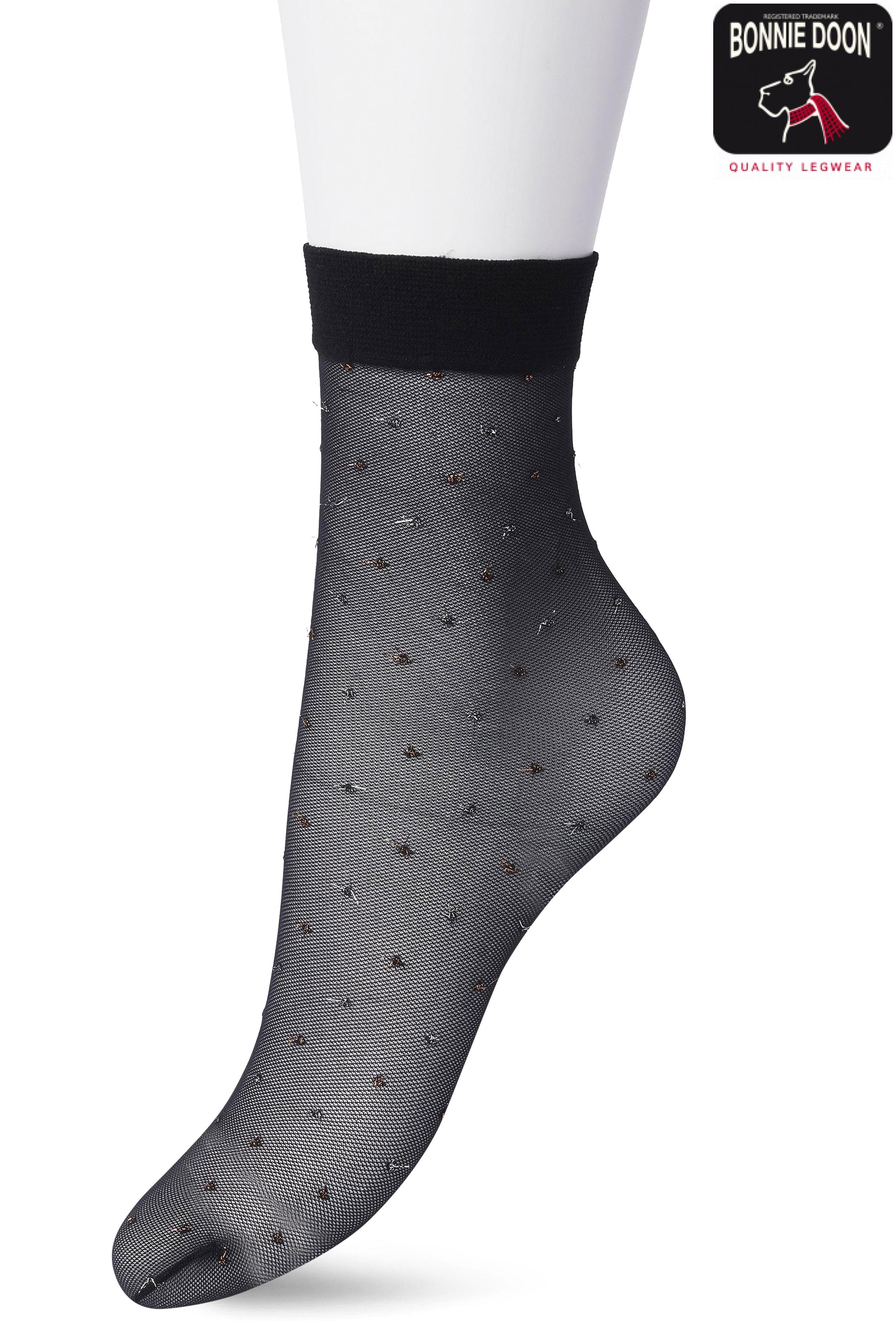 Lurex Party sock Black