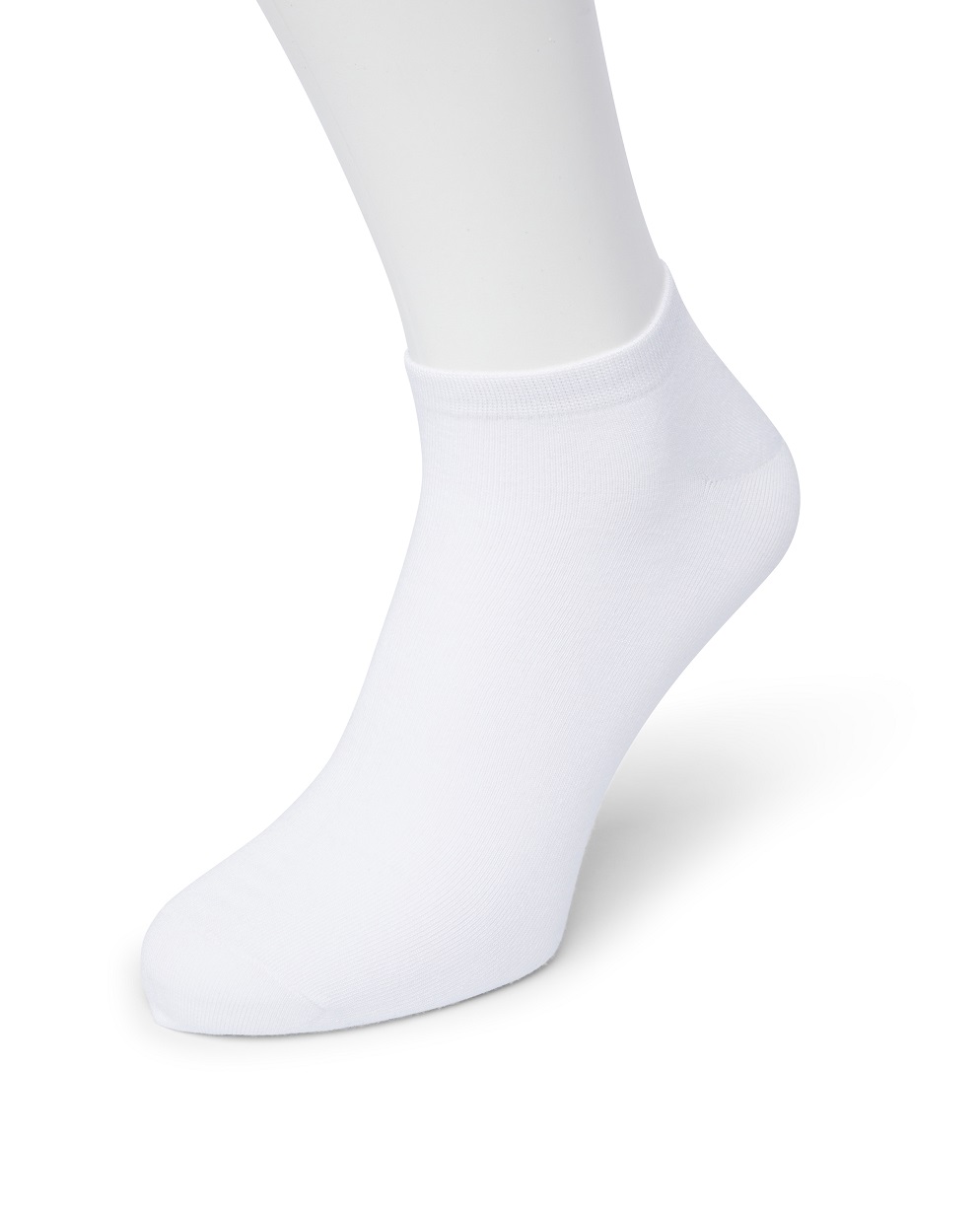 Bamboo short sock White
