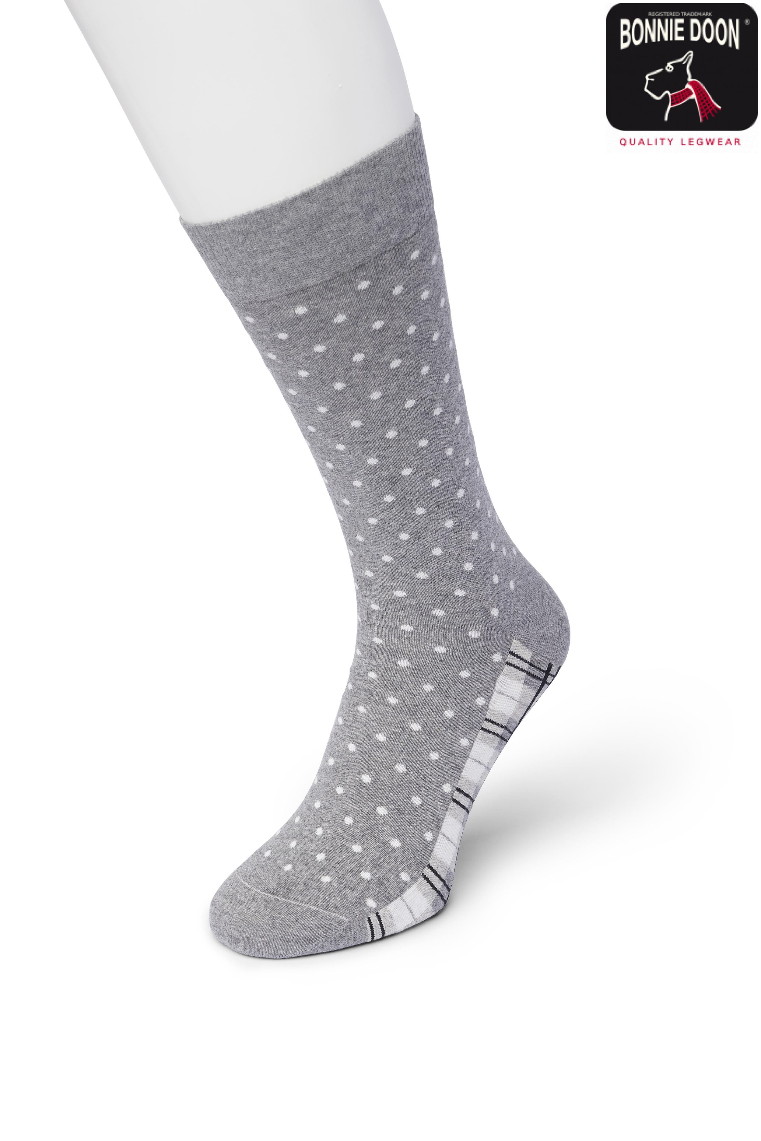 Dots & Checks sock Off white