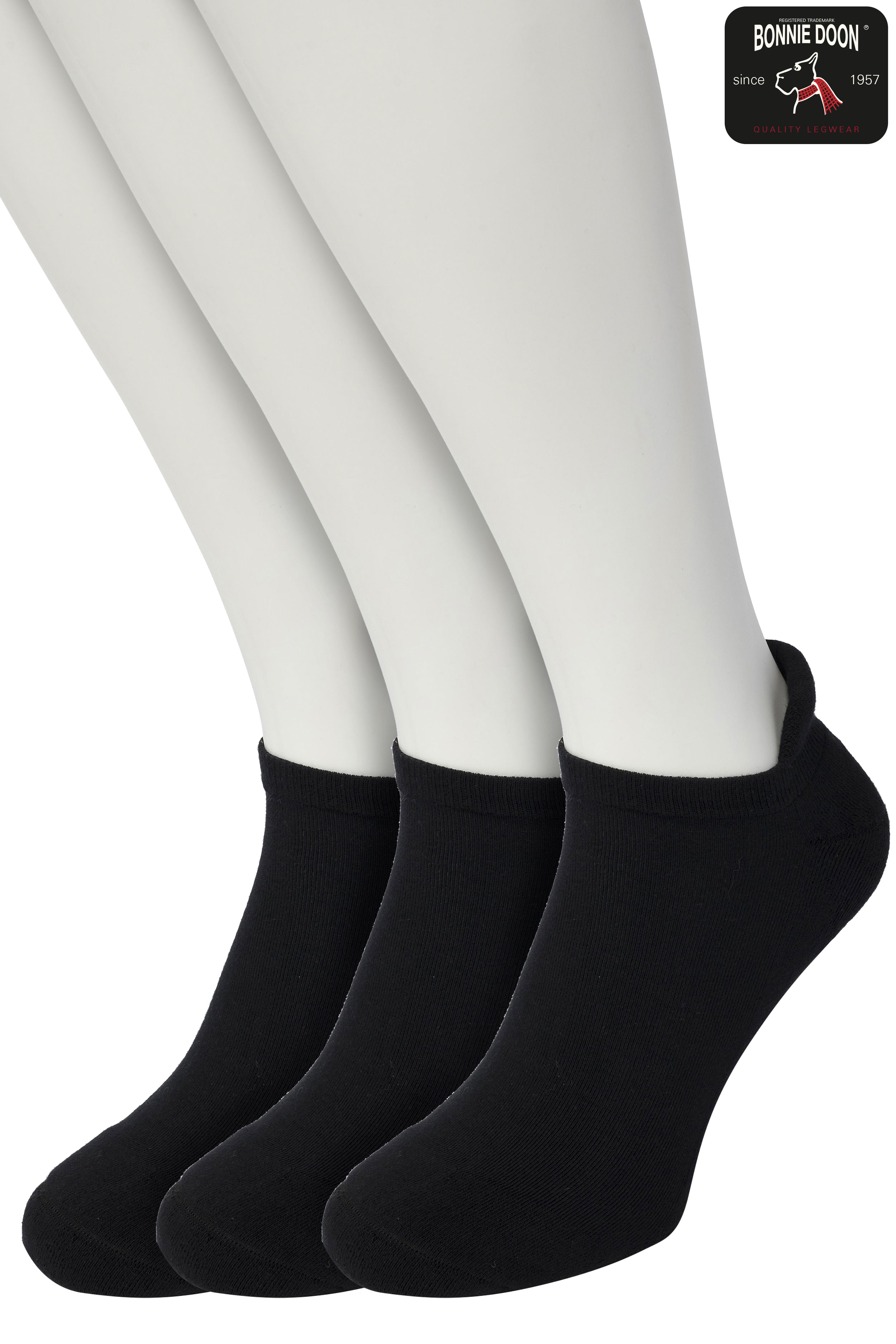 Cushion Short socks (3 paar) Black