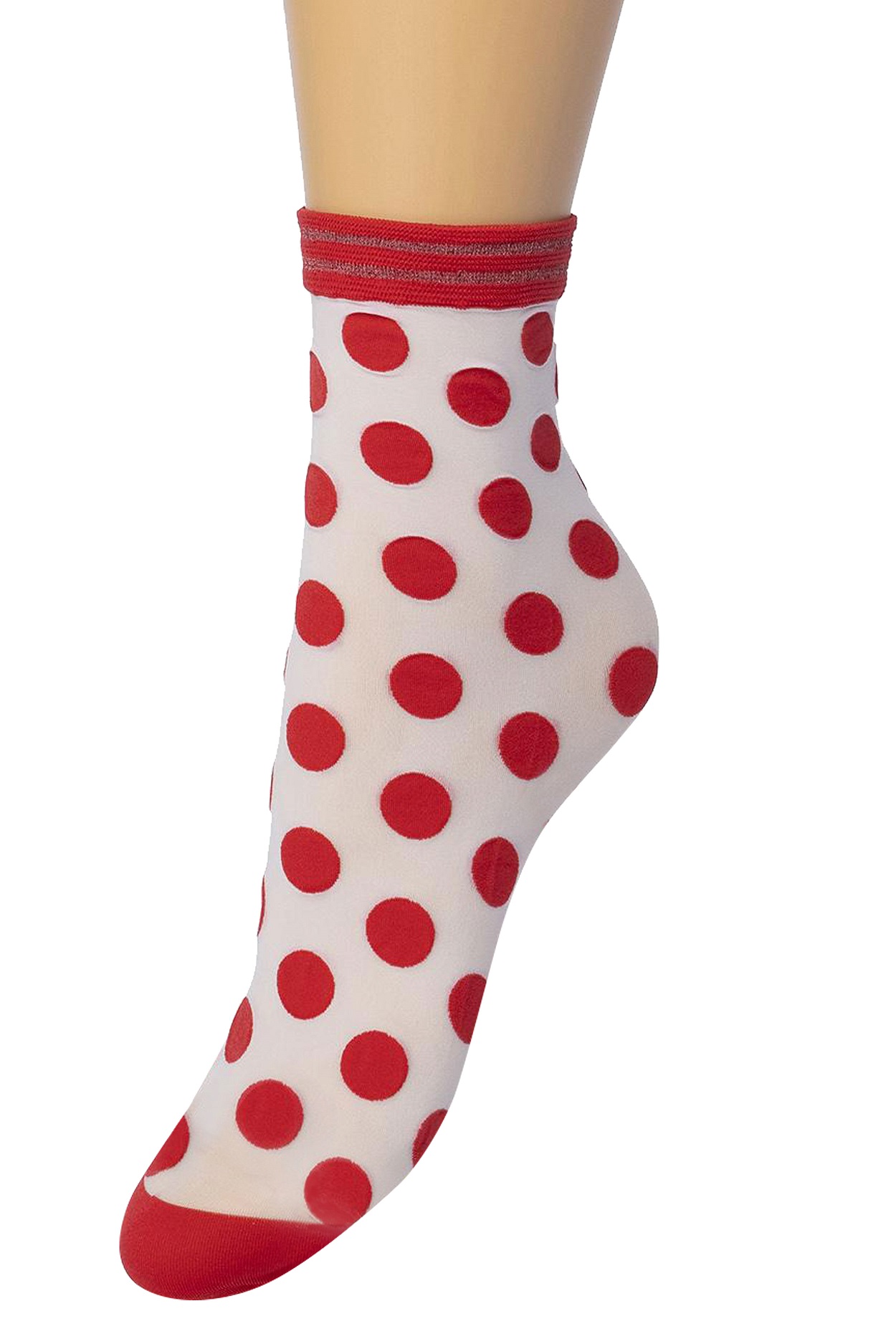 Big Dots sock Red