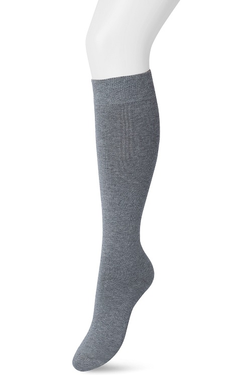 Cotton Knee-High Medium grey heather