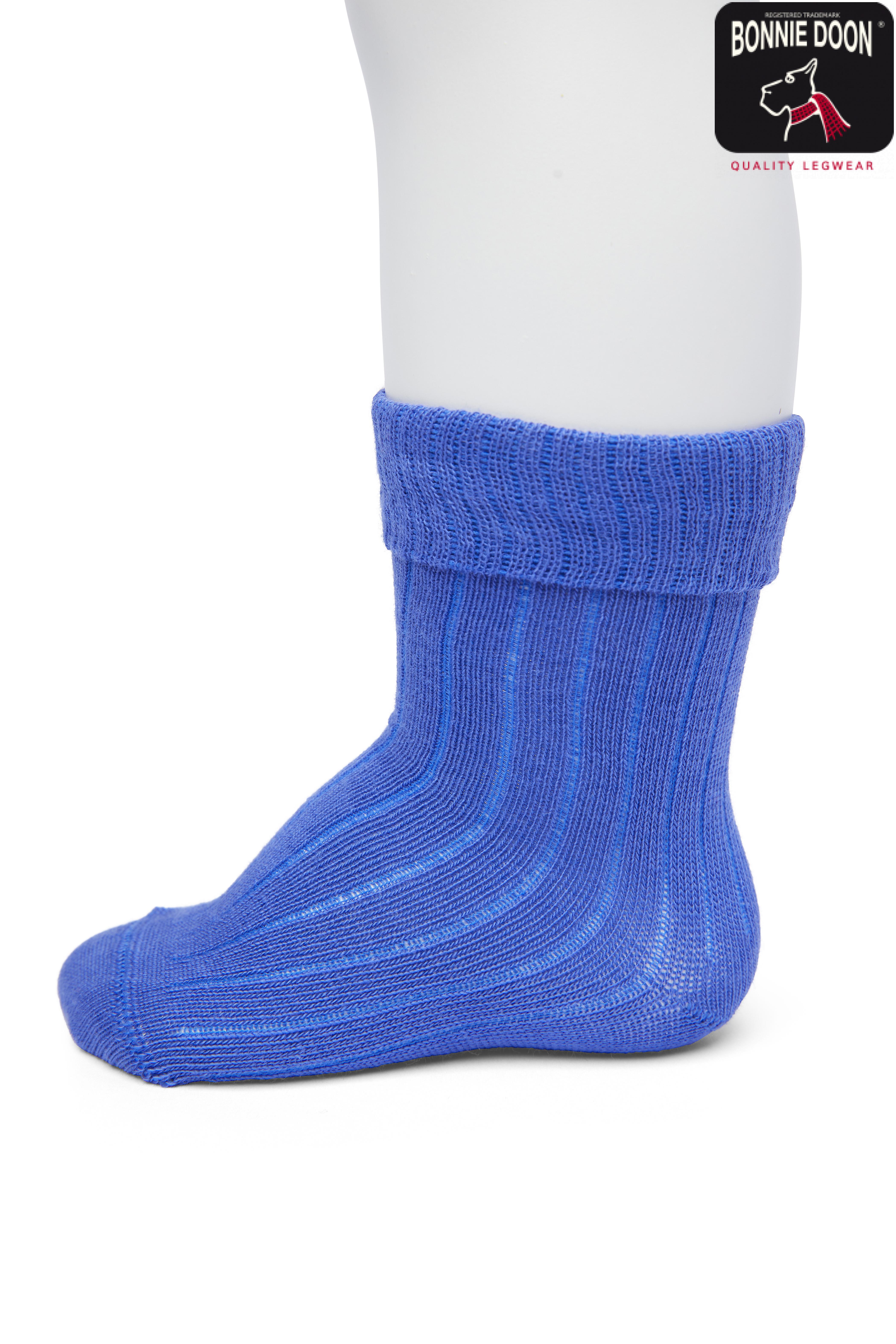 Rib sock Organic Victoria blue