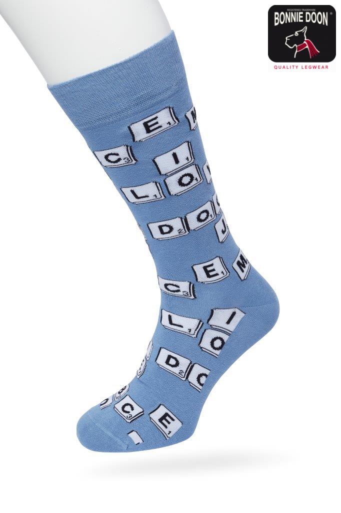 Scrabble sock Coronet bleu