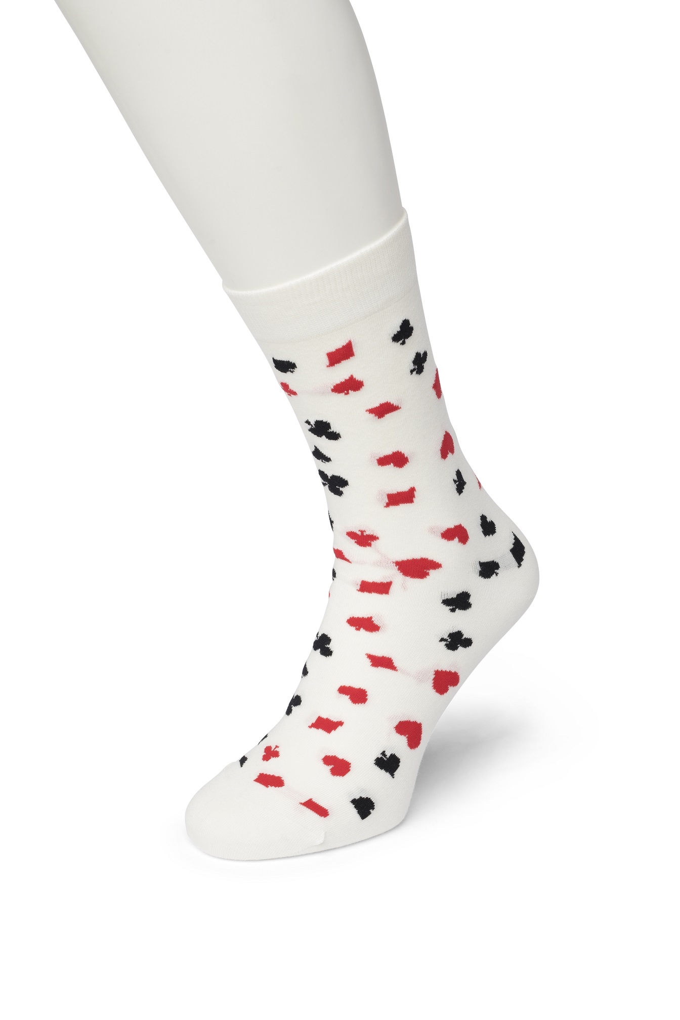 Casino sock Bright white