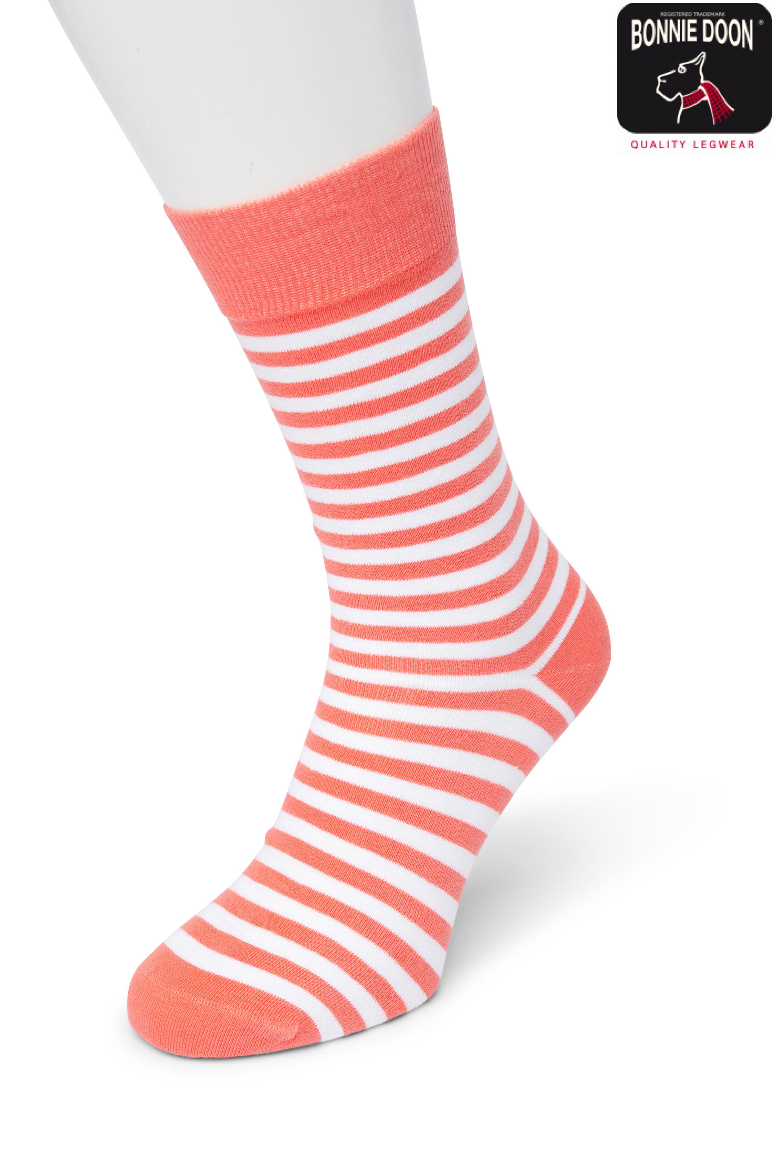 Basic Stripe sock Coral