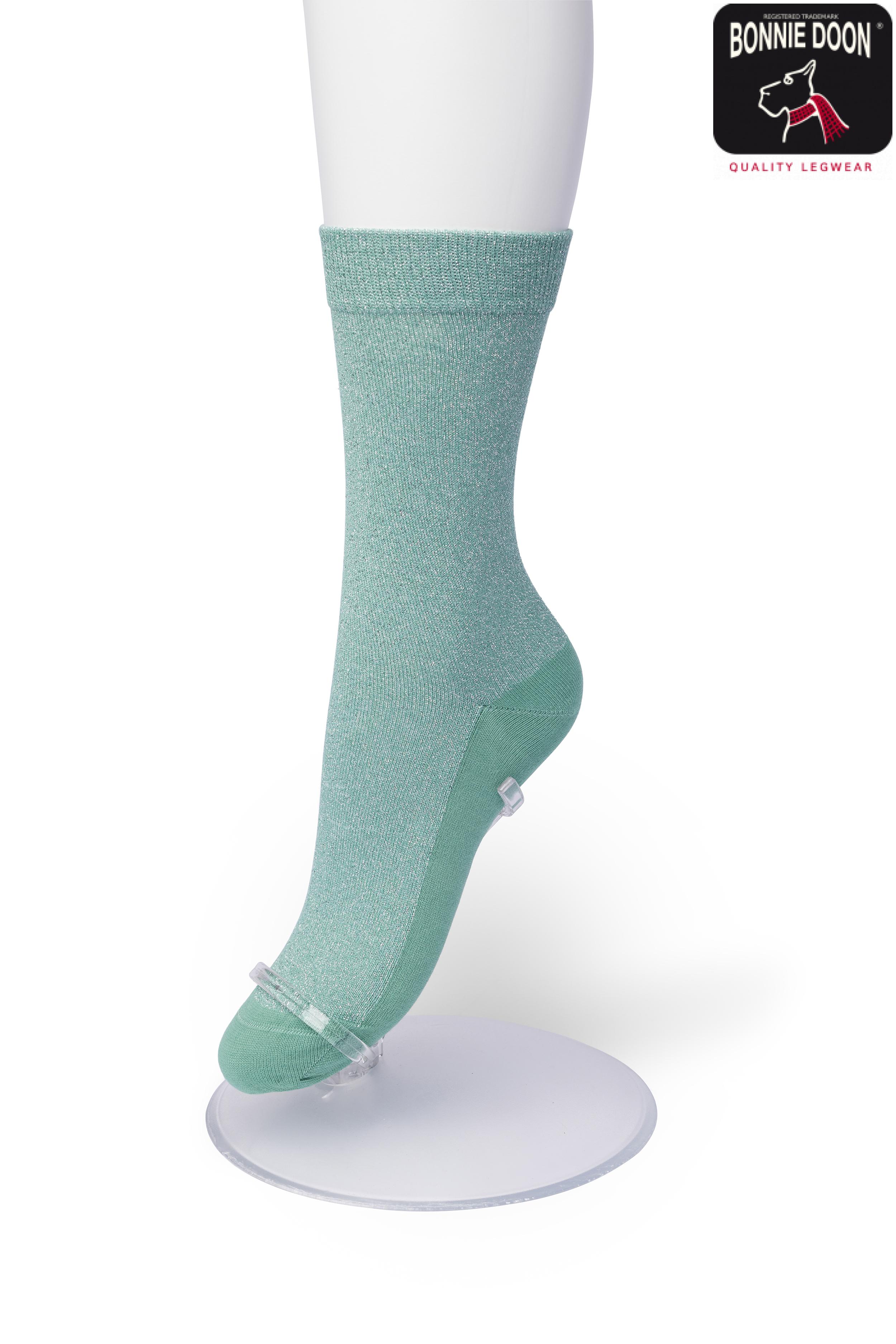 Cotton Sparkle sock Malachite green