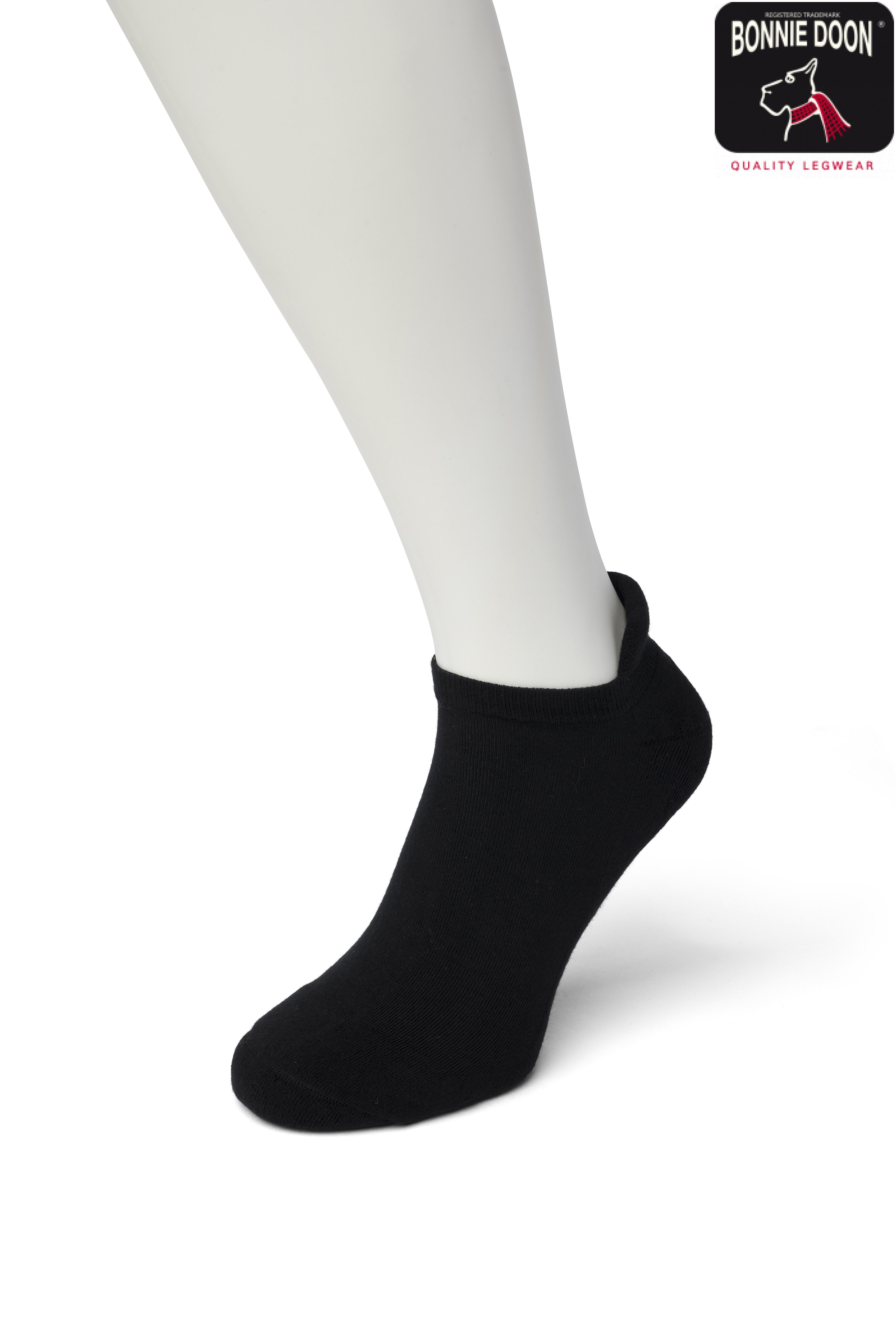 Cushion Short Sock Black