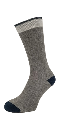 Cotton Sport Sock Unisex type 4 Med. Grey Mele