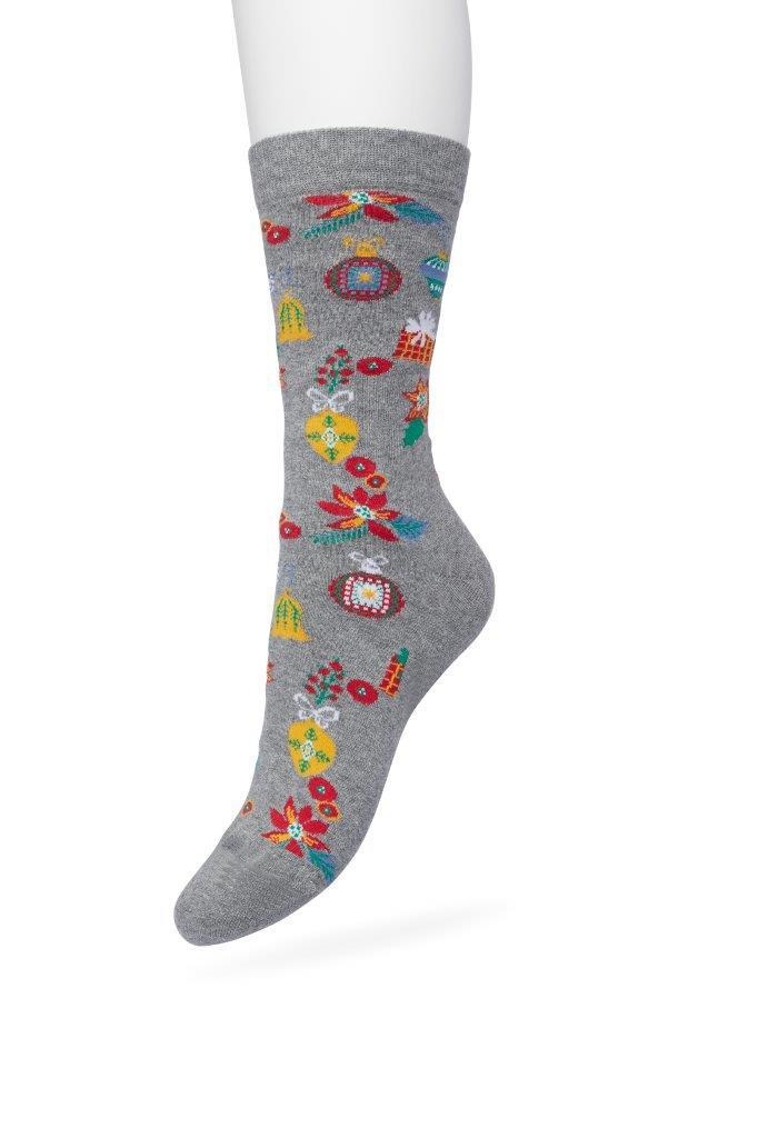 ChristmasTime sock Grey melange
