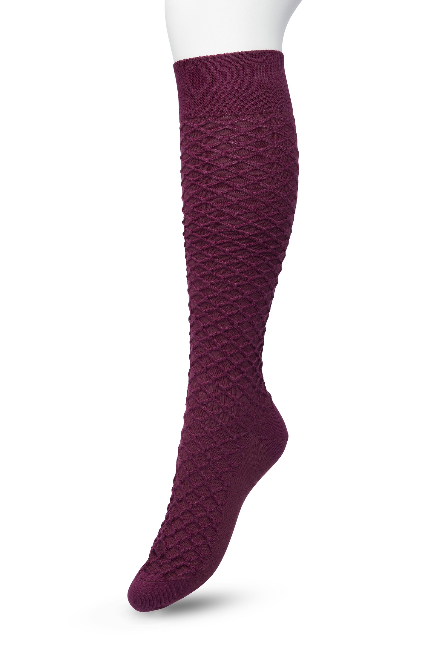 Cable knee high Crushed violets
