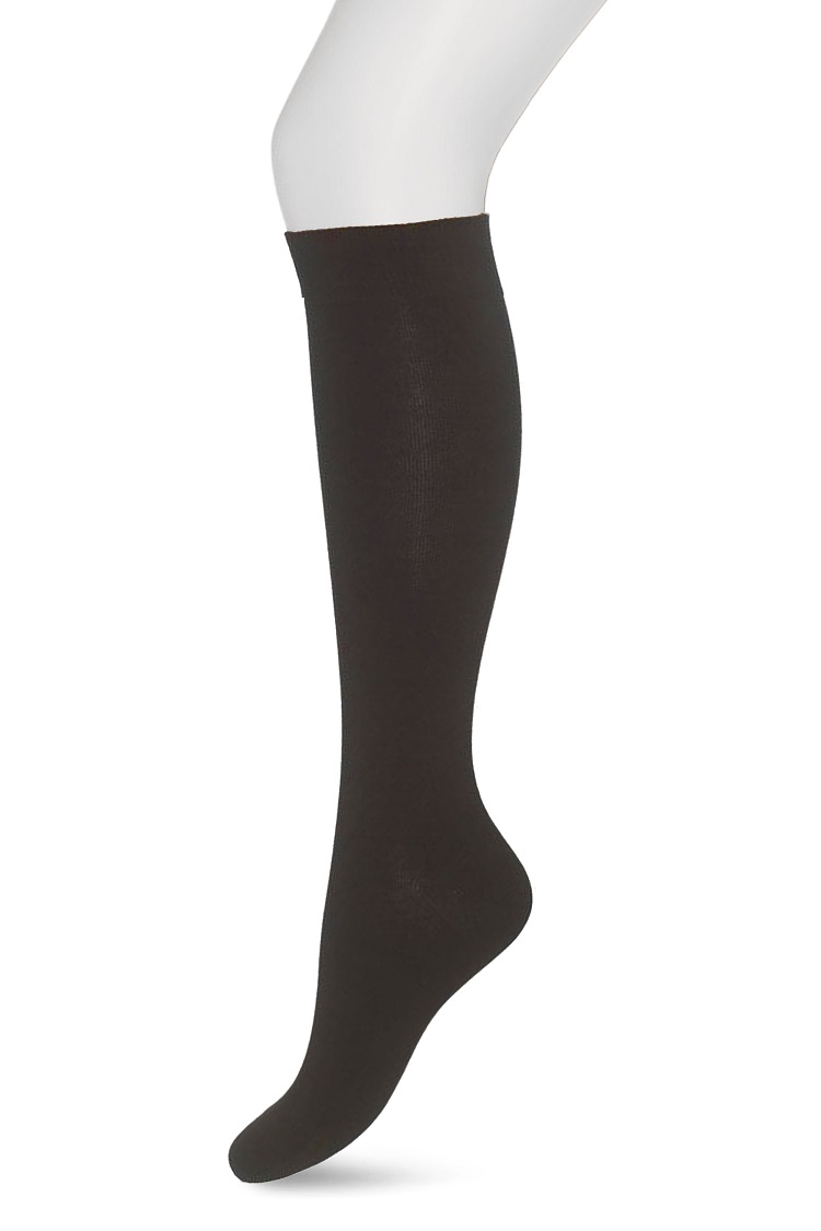 Cotton Knee-High Dark brown