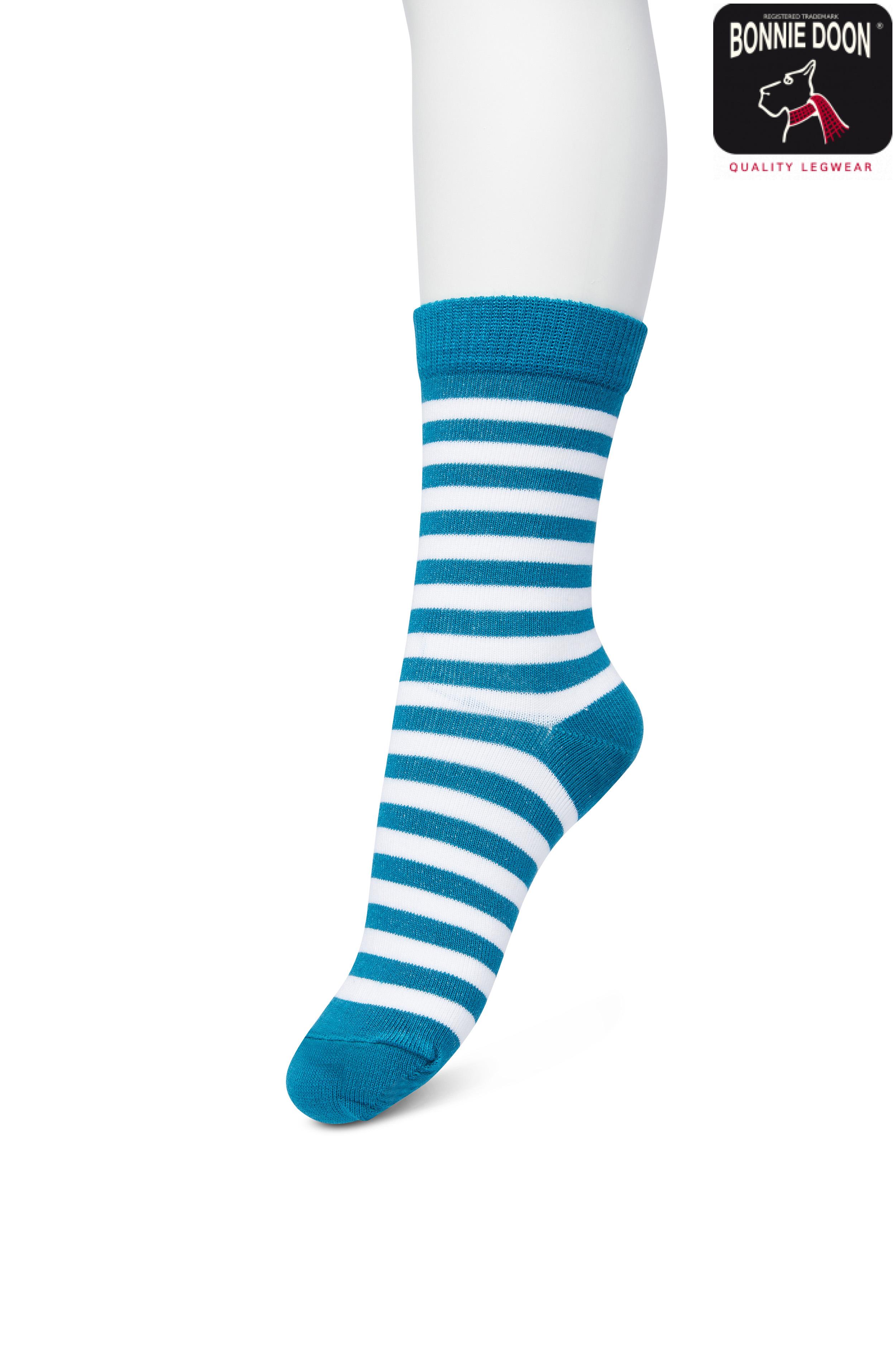 Basic Stripe sock Deep lake
