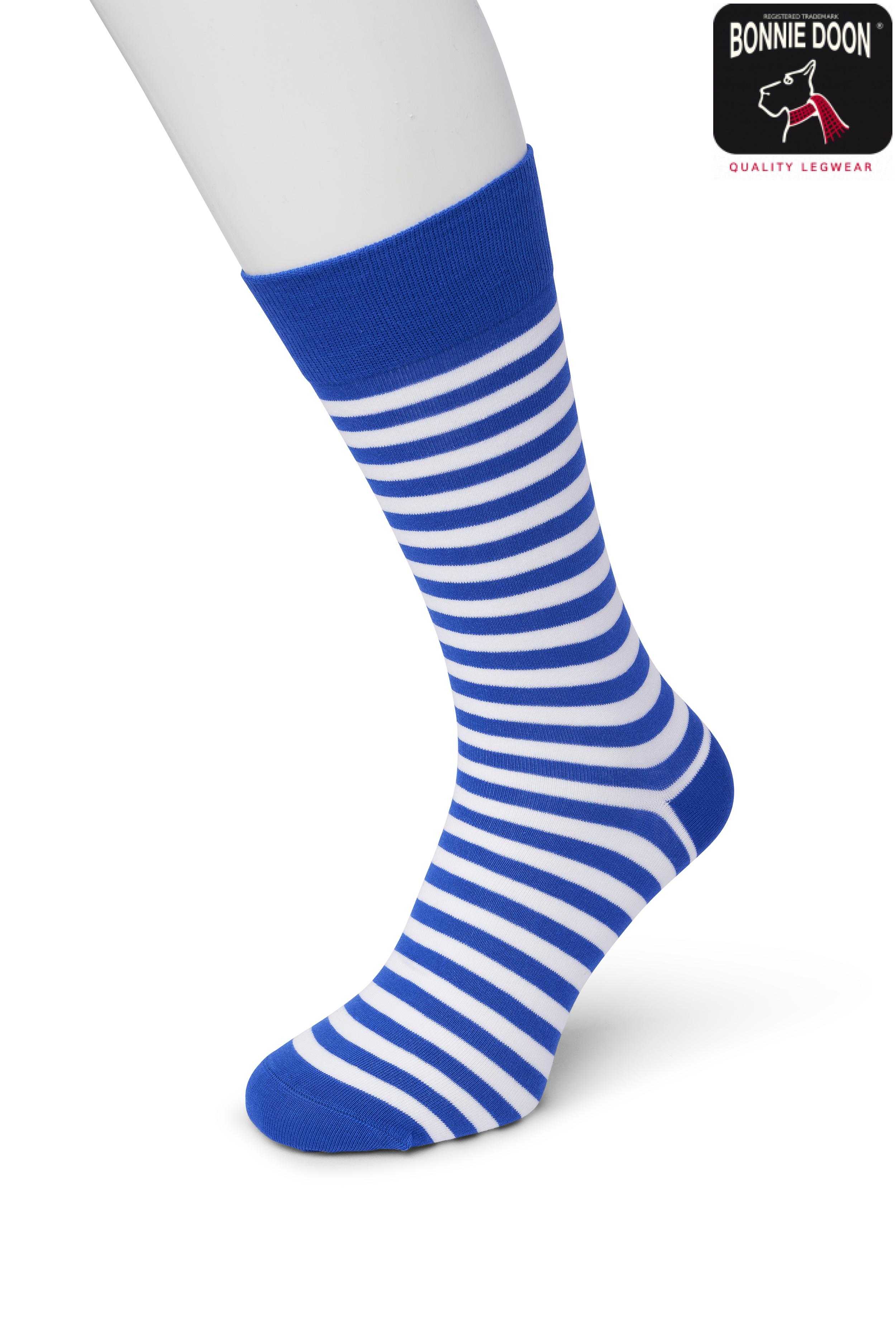 Basic Stripe sock Cobalt