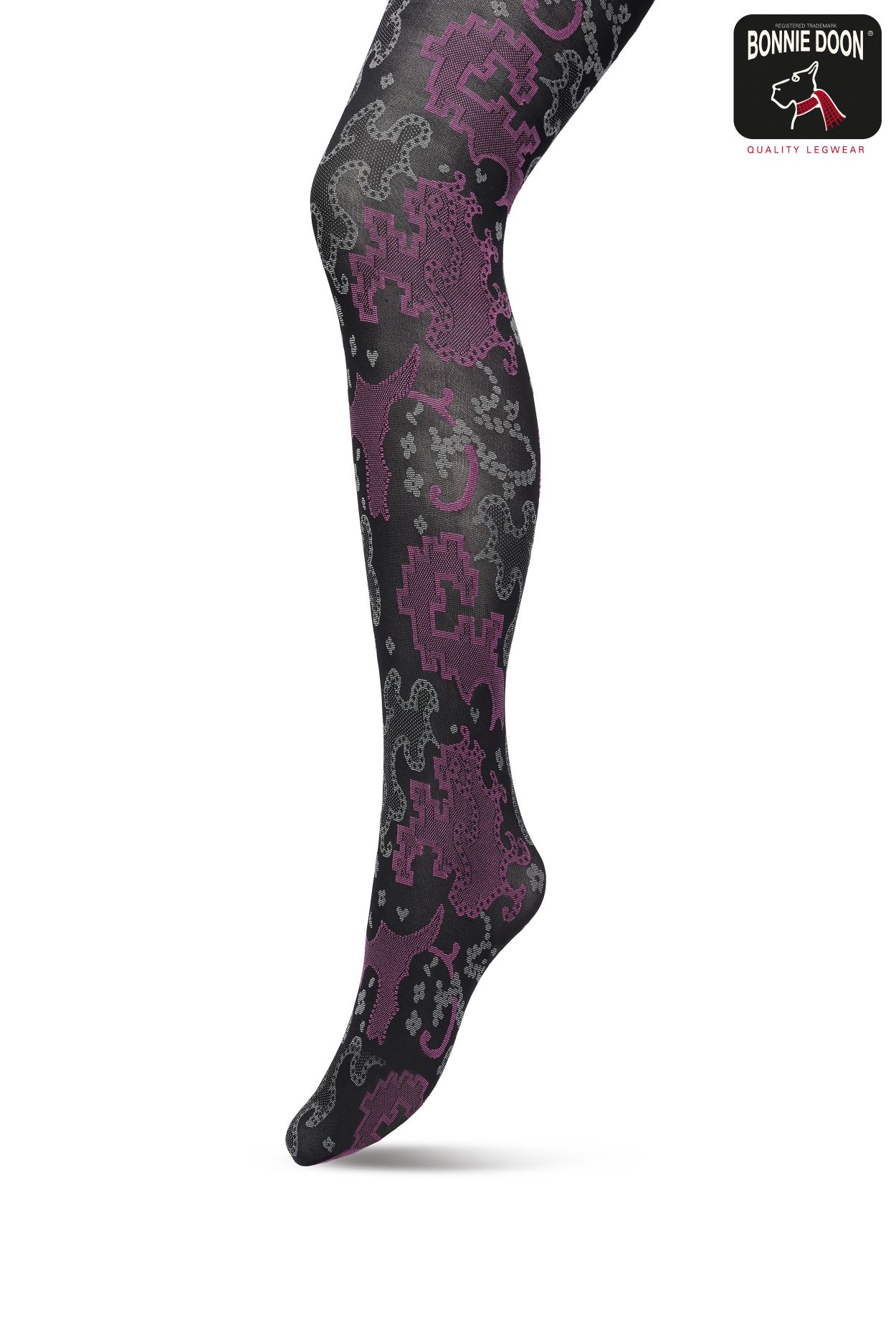 Ornament Tights Black