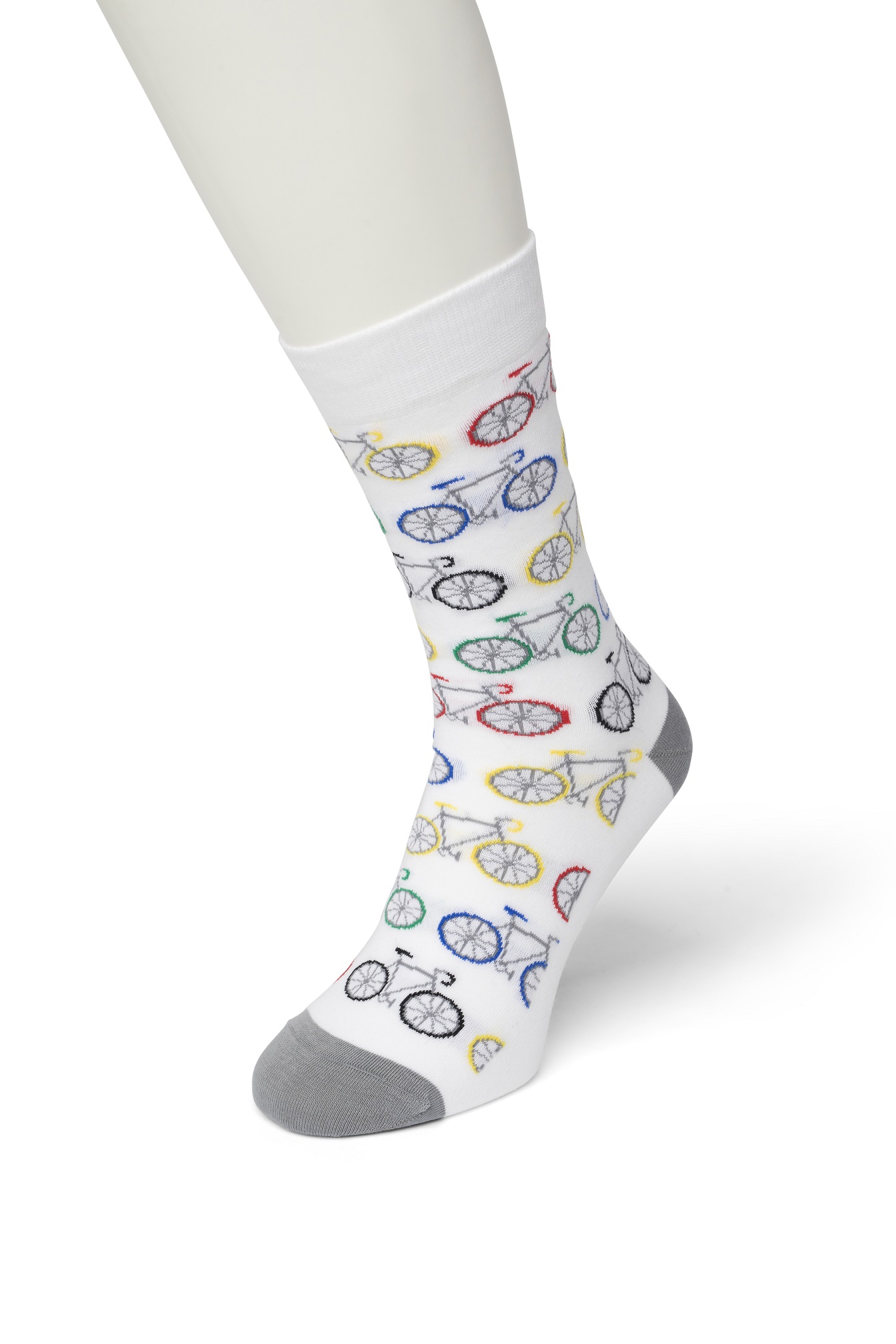 Biker sock Bright white
