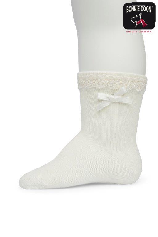 Ajour sock Organic Off white