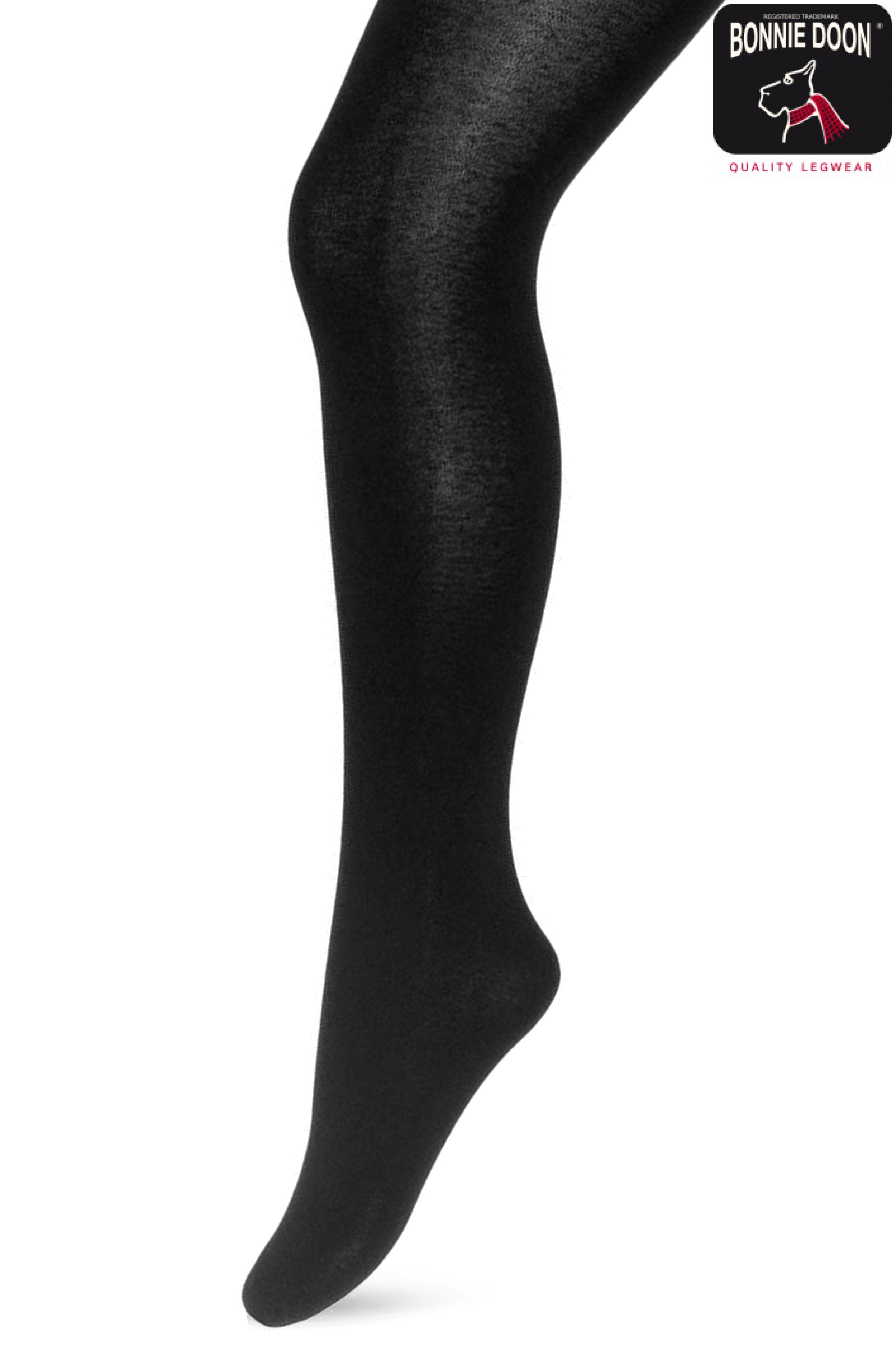 Soft Cashmere Tights Black