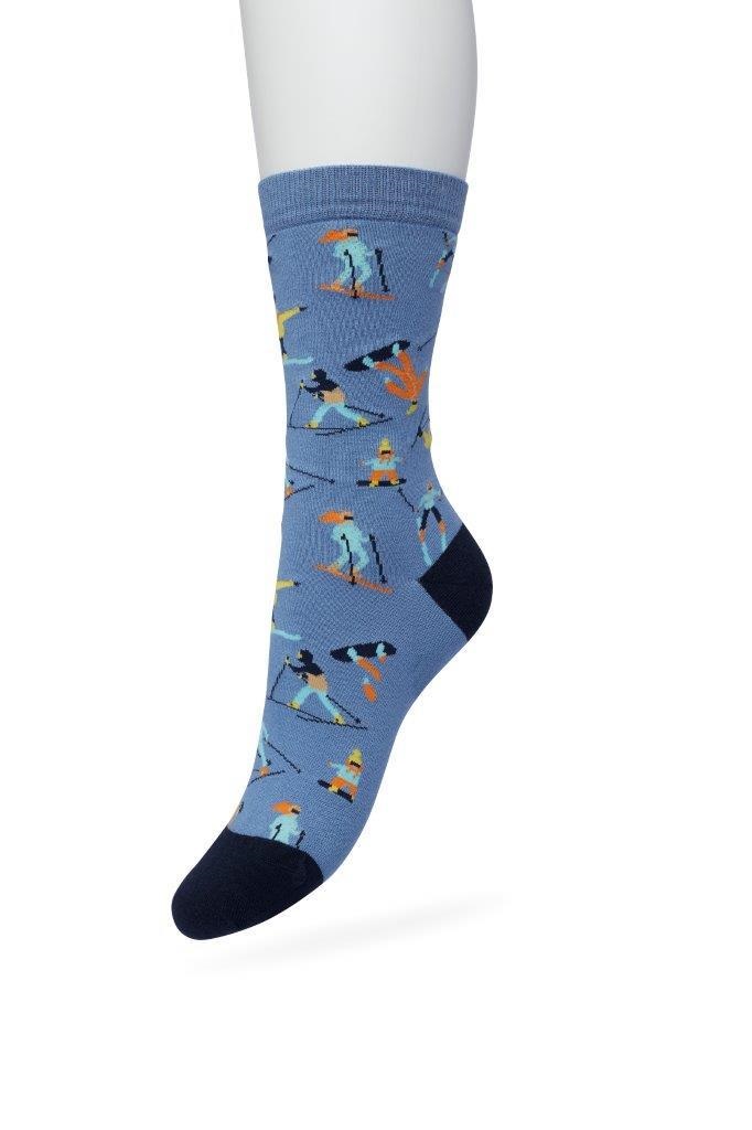 Skiing Sock Coronet bleu