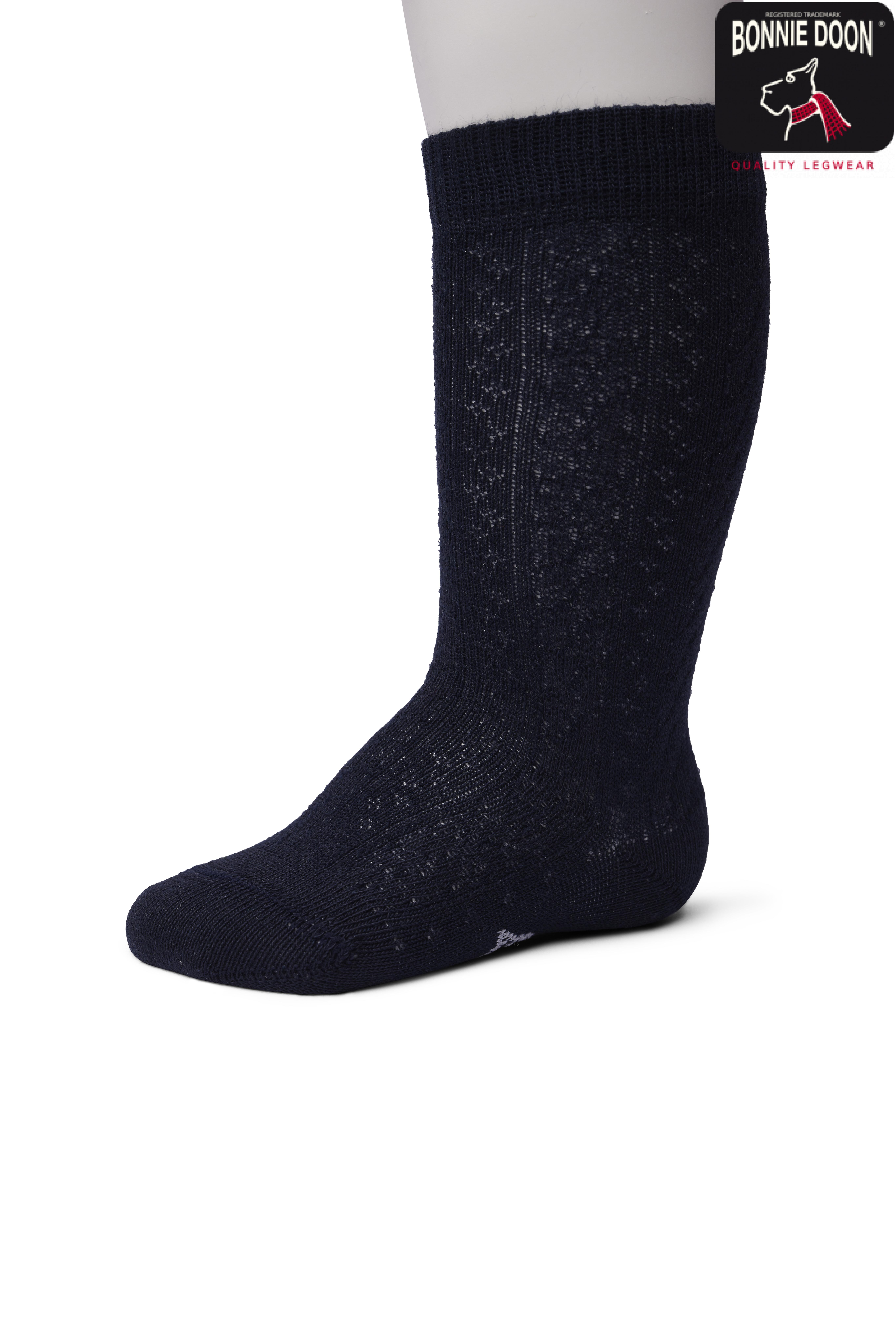 Cable knee high Organic Dark blue