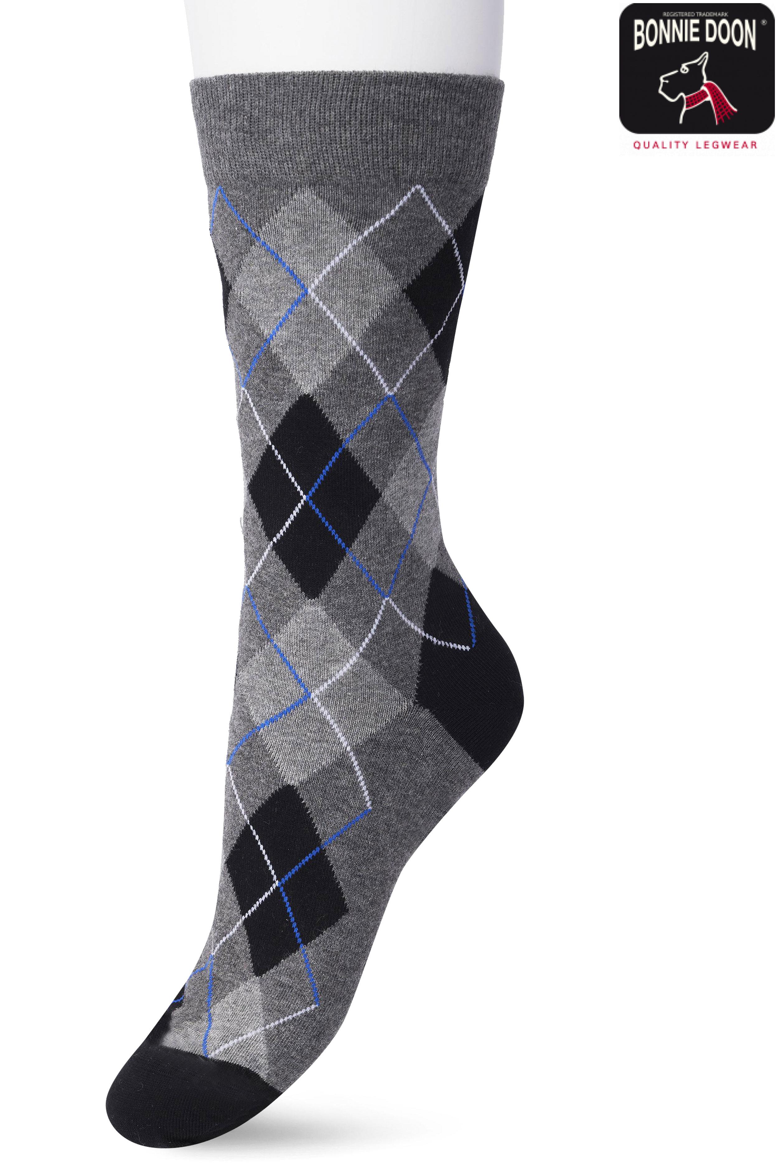 Argyle sock Anthracite heather