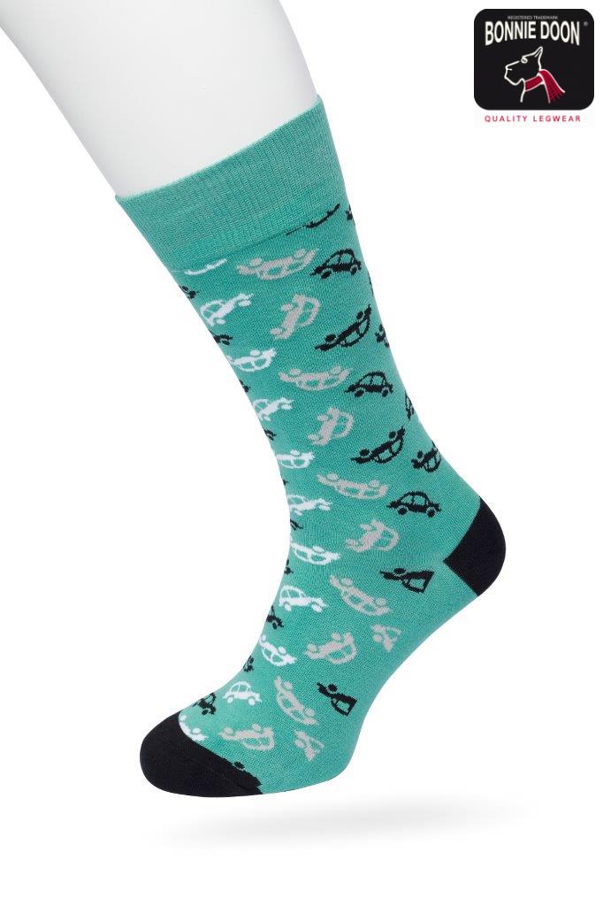 Funny Car sock Deep sea green