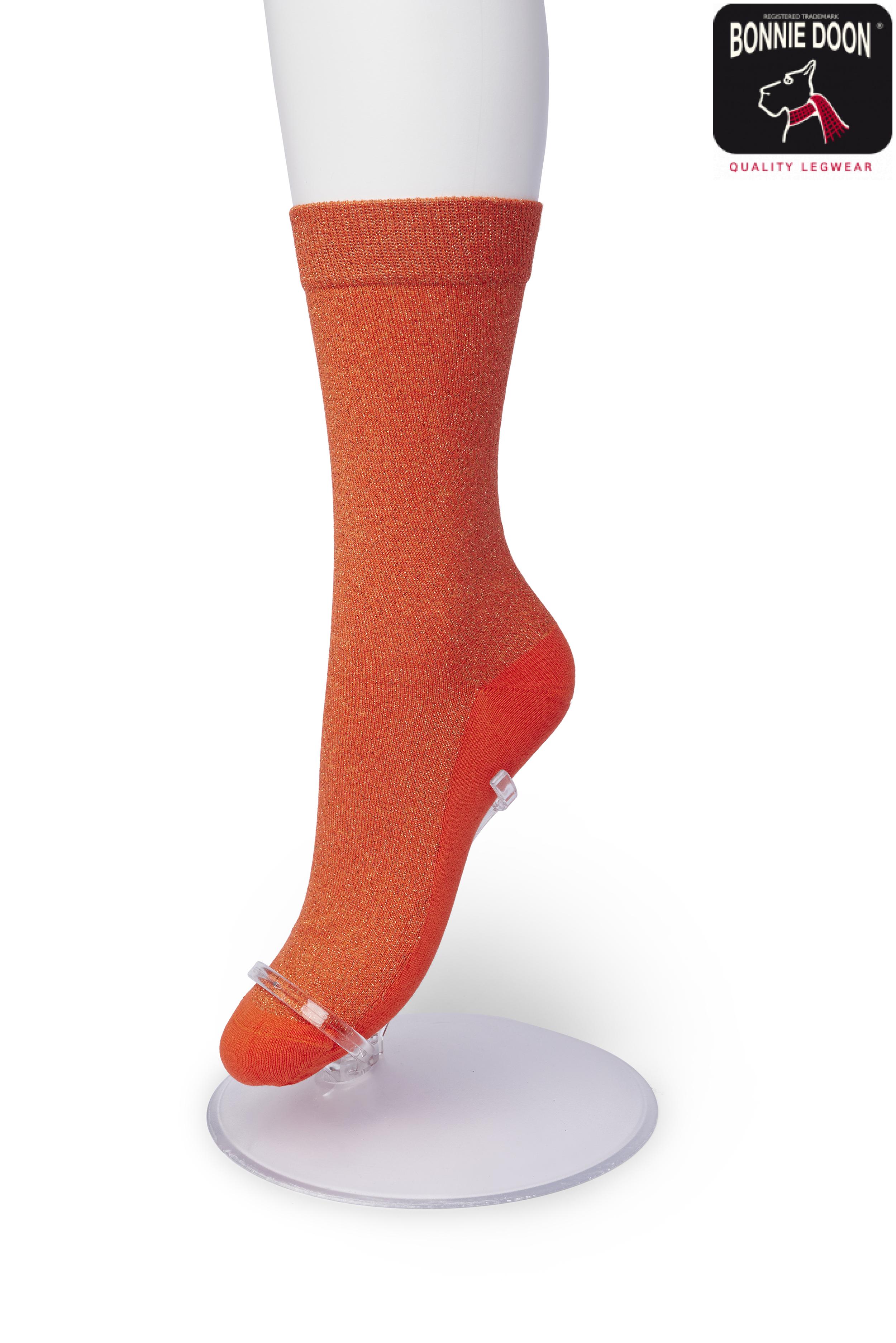 Cotton Sparkle sock Poinciana