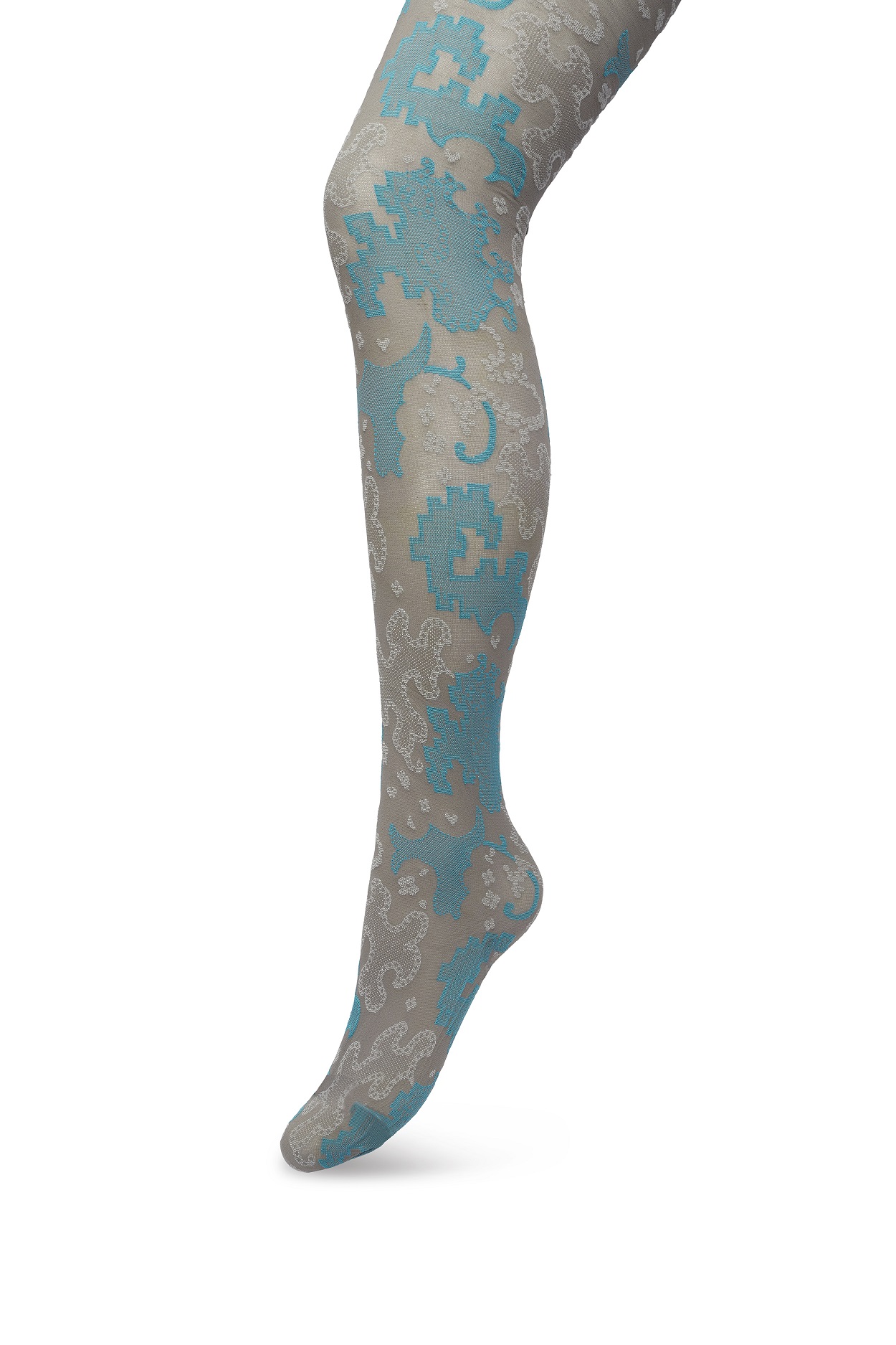 Ornament Tights Grey