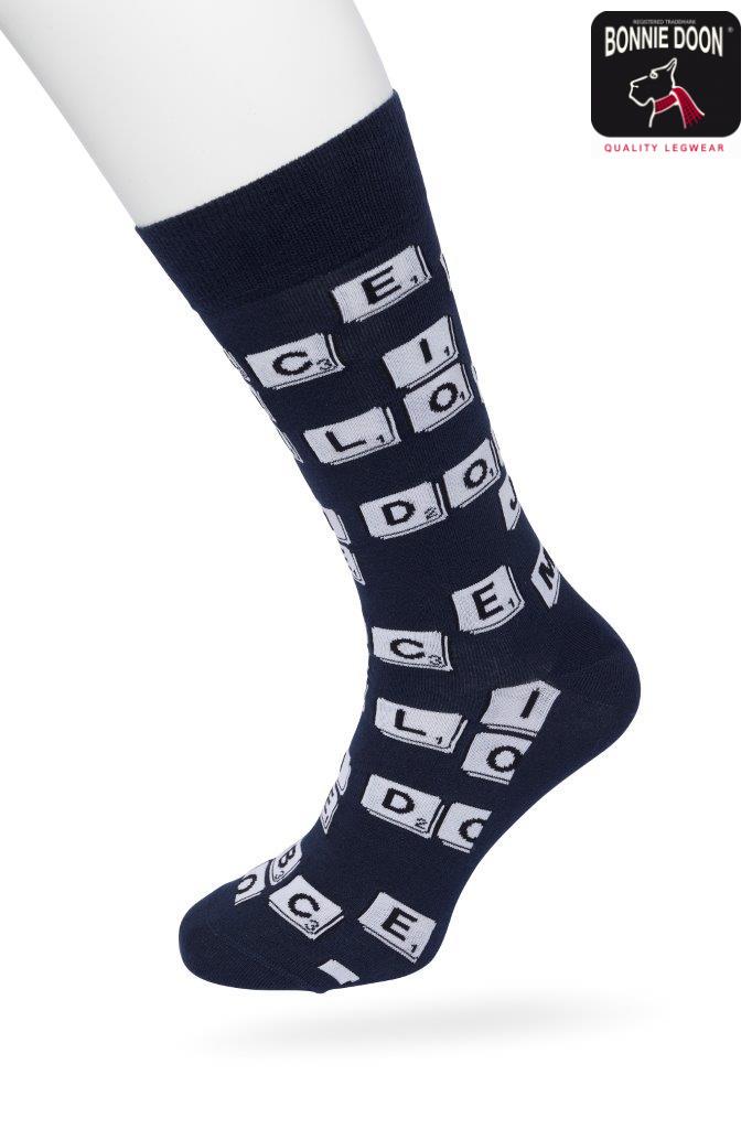 Scrabble sock Black iris