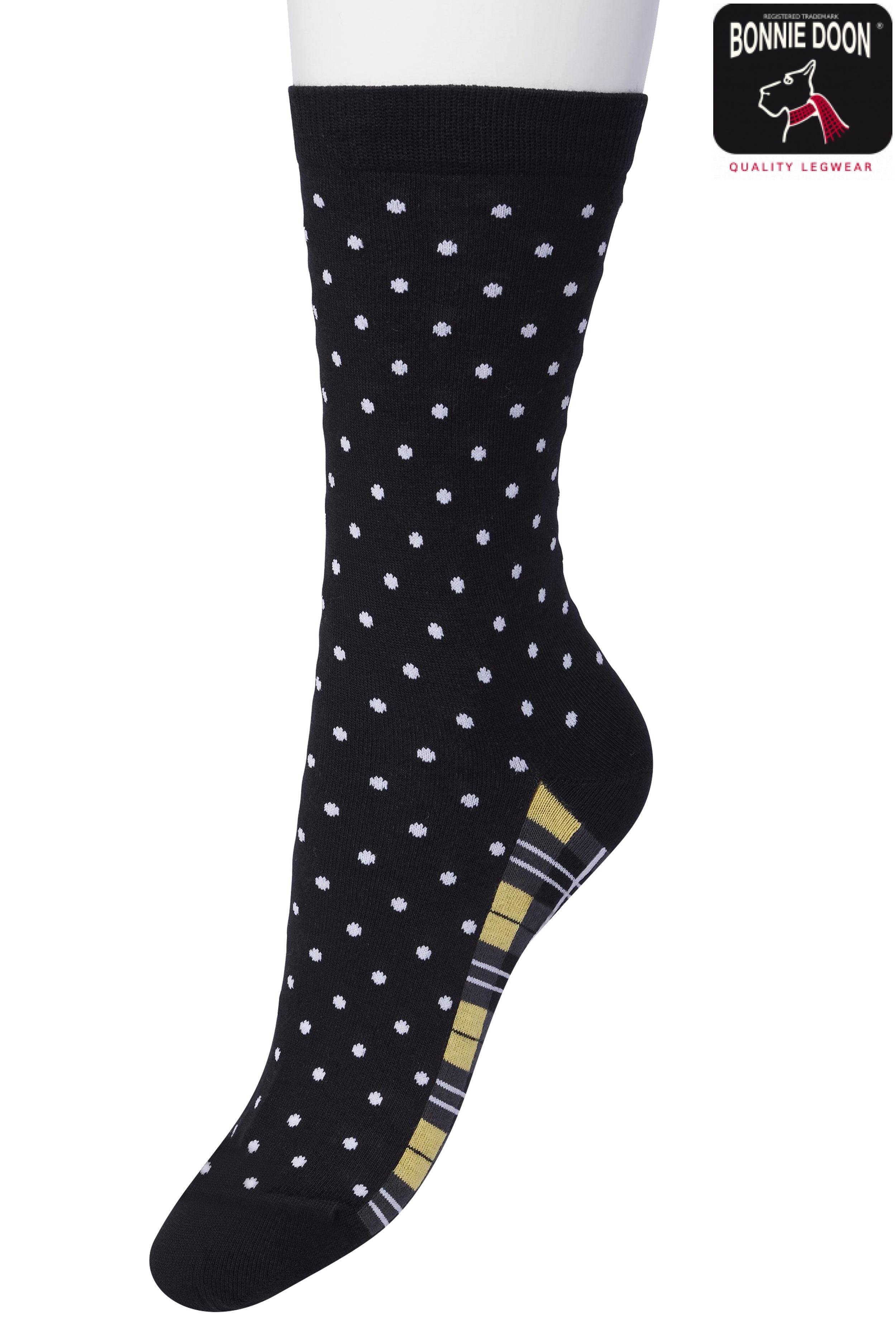 Dots & Checks sock Sulphur