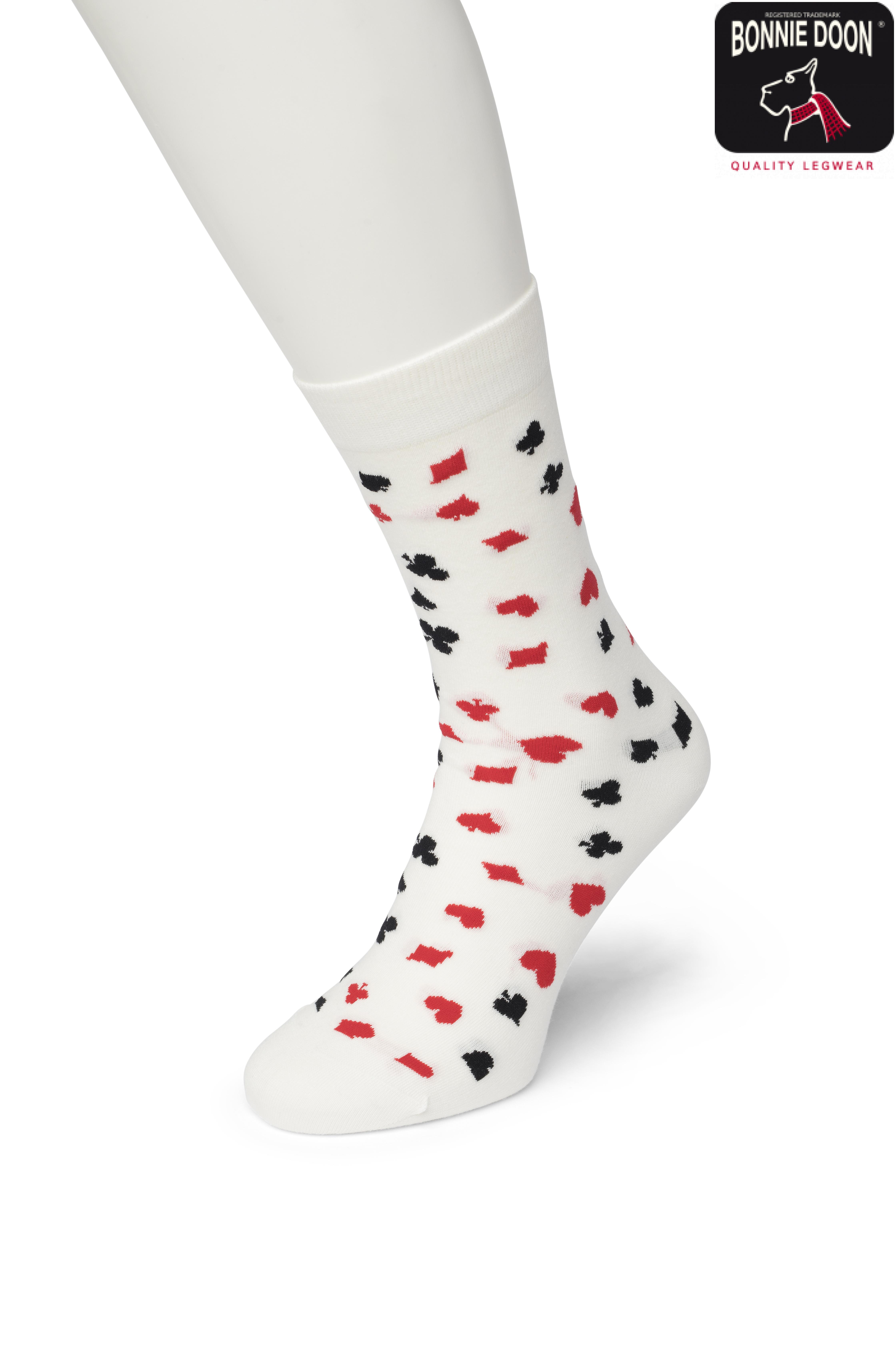 Casino sock Bright white