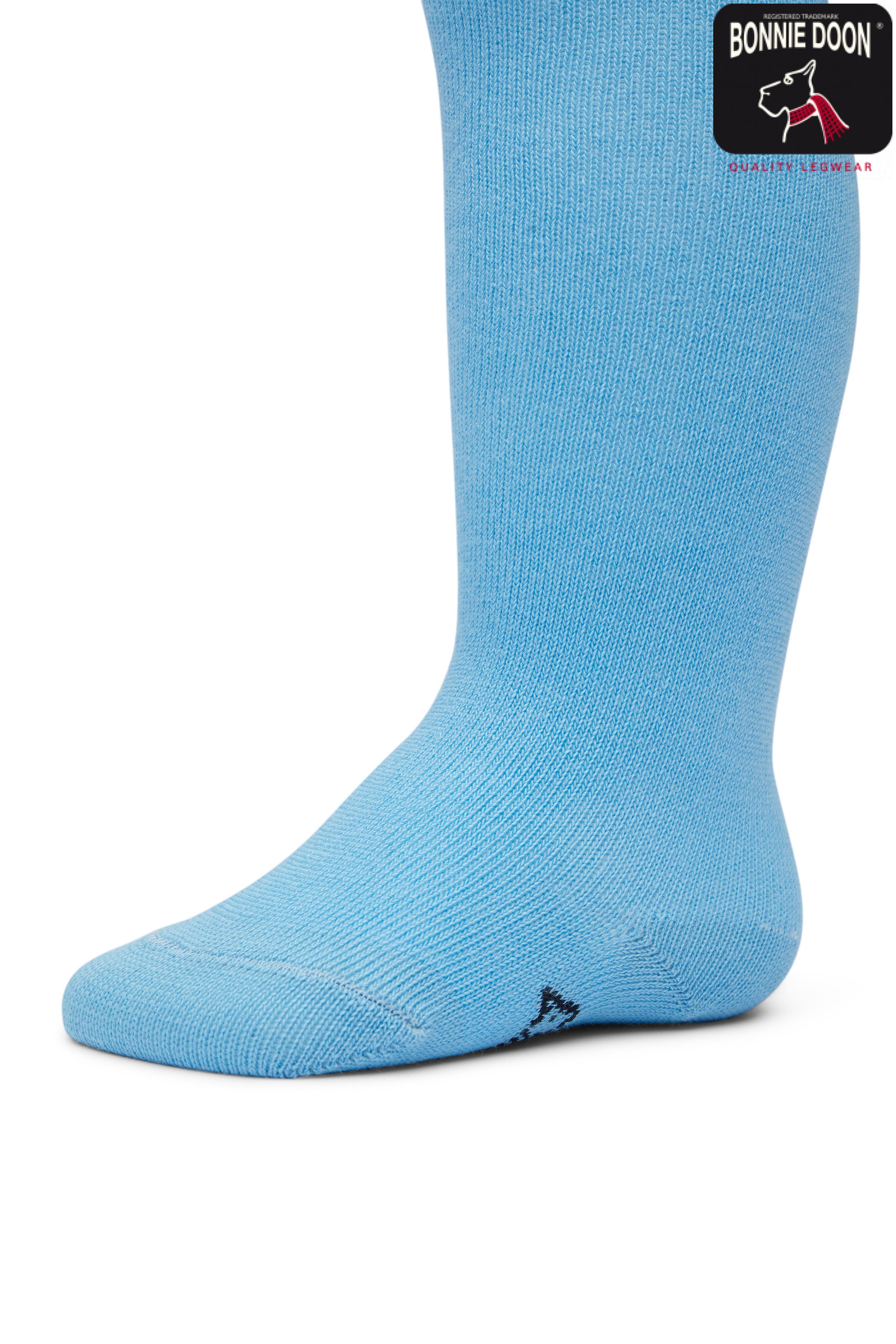 Cotton tights Organic Delphinium blue