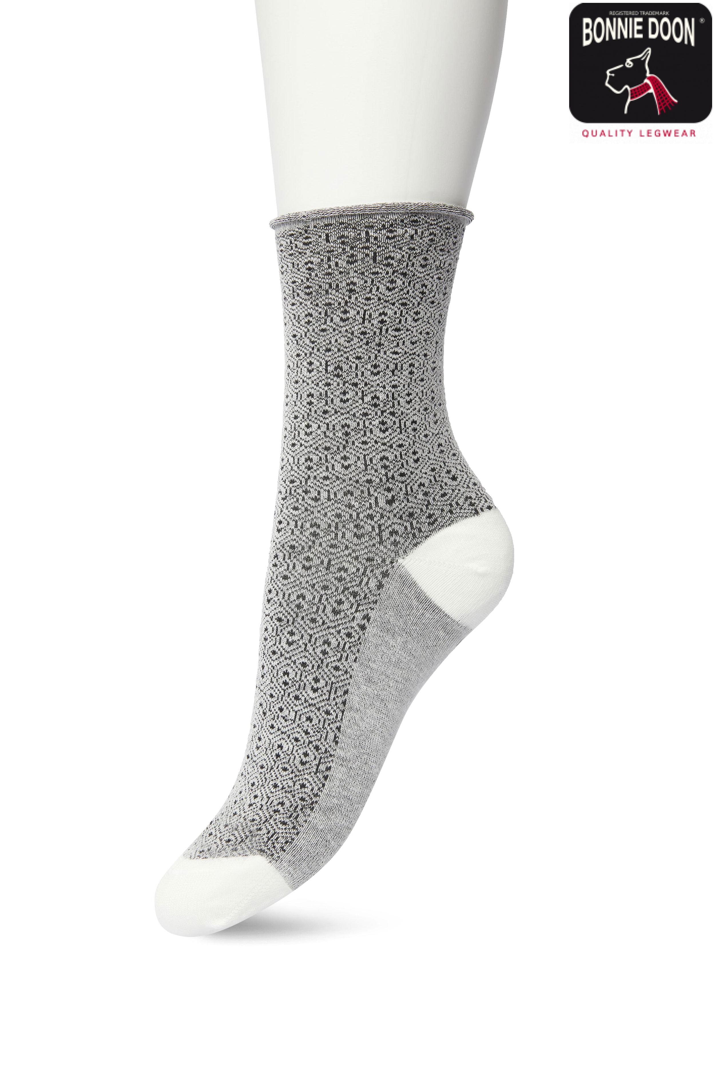 Wicker Work Sock Black milk