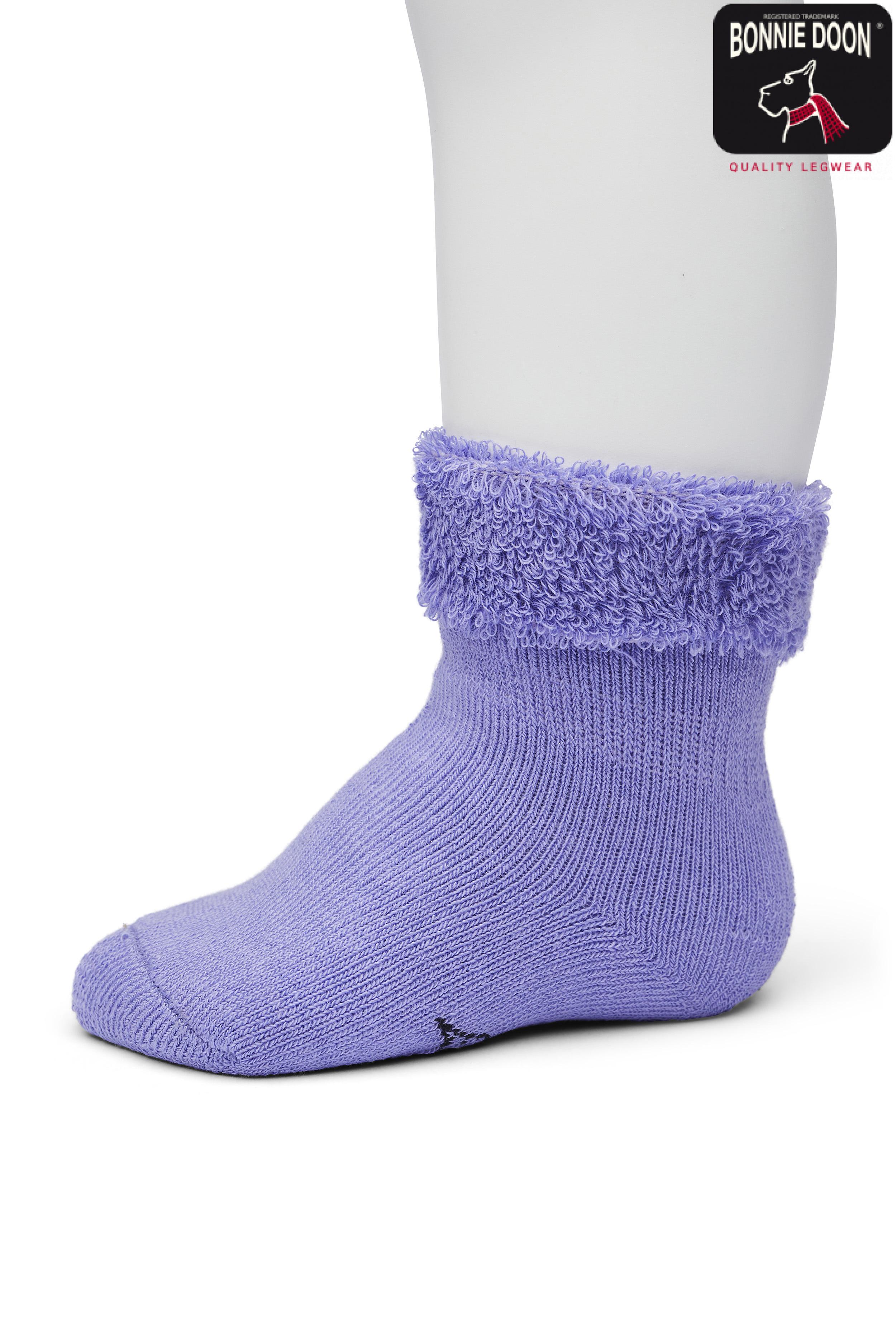 Cuffed Terry Bootie Organic Lilac