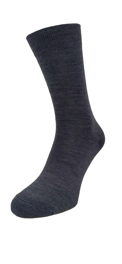 Wool/Cotton Sock Dark blue heather