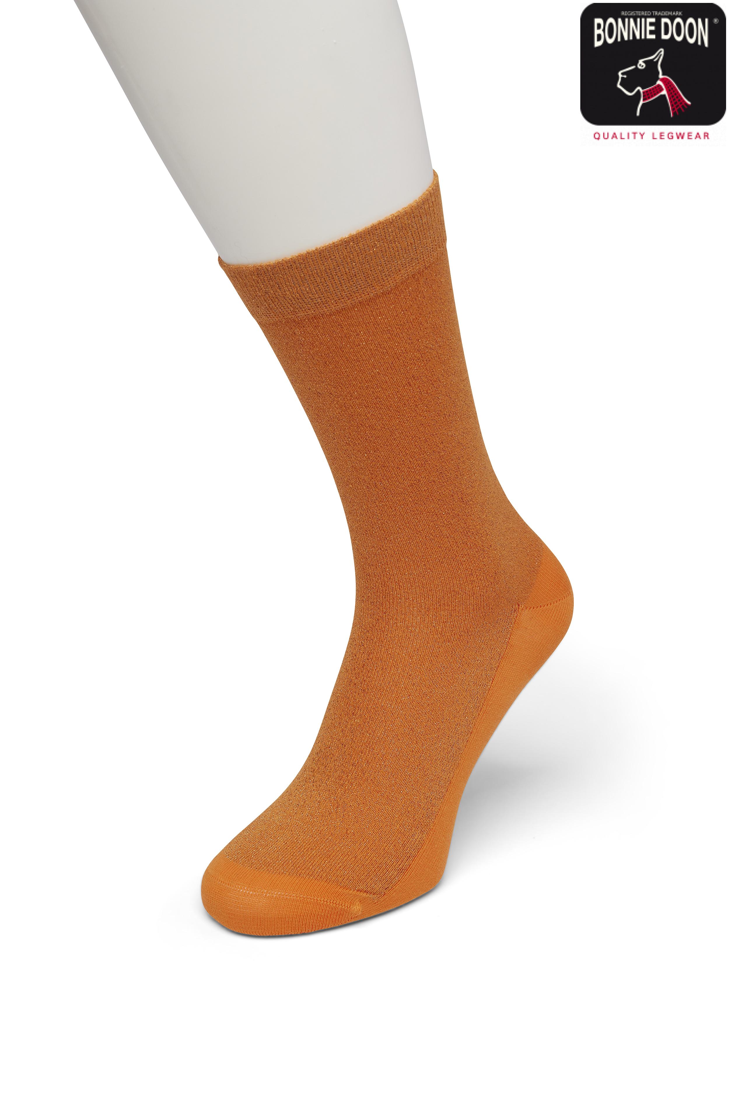 Cotton Sparkle sock Flame orange