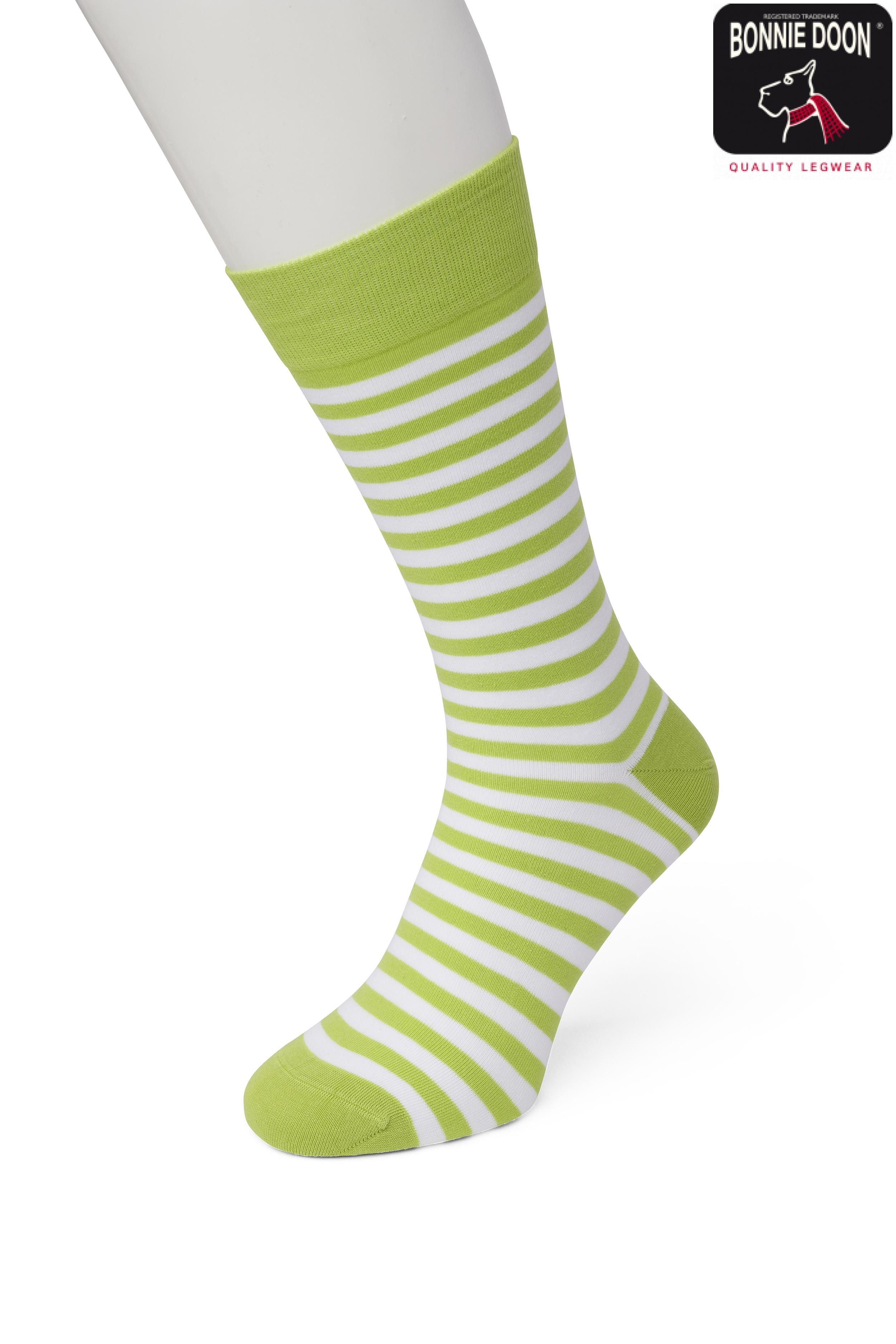 Basic Stripe sock Dark lime